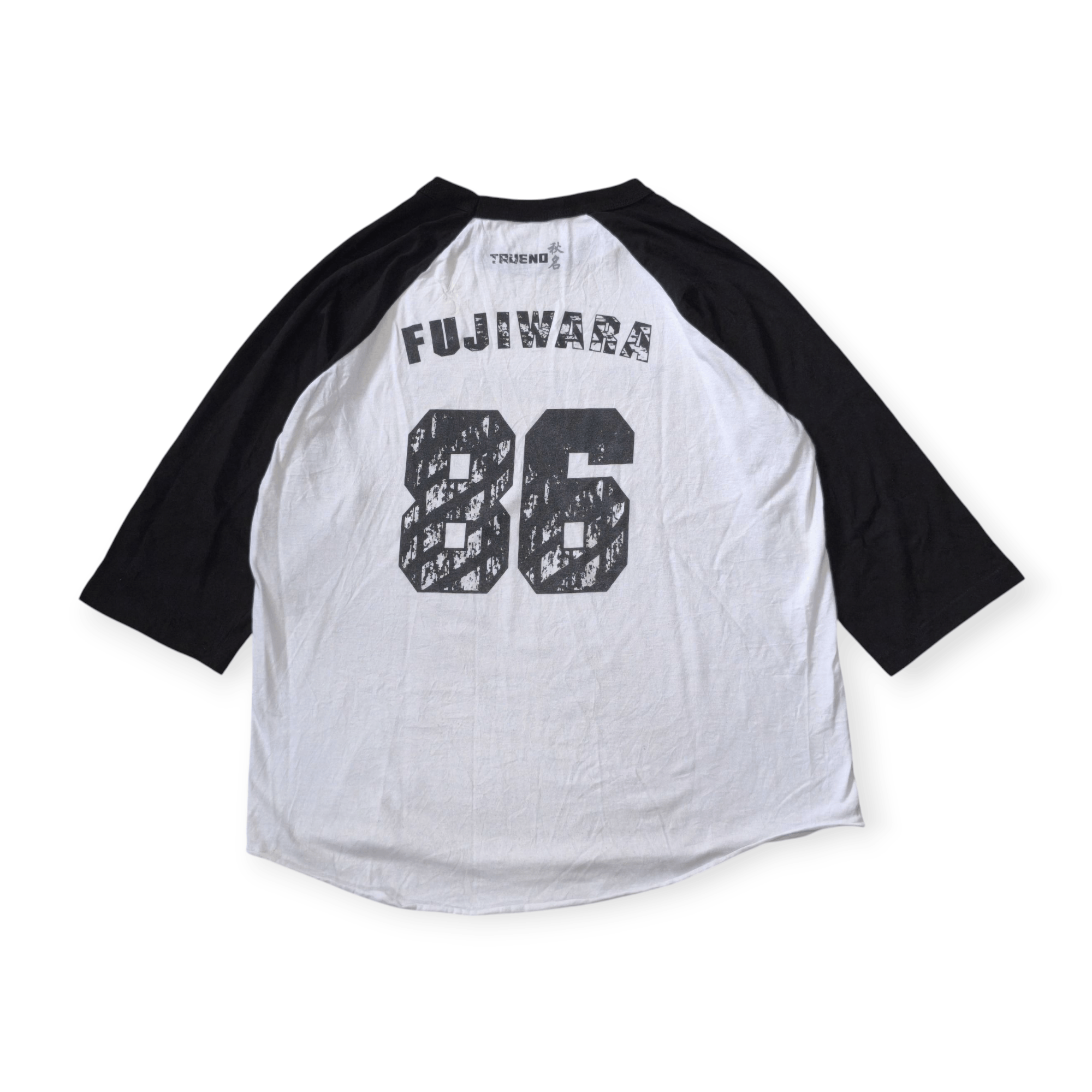 Anime Vintage Initial D AE86 Trueno Fujiwara Raglan T Shirt Size US XL / EU 56 / 4 - 7 Thumbnail