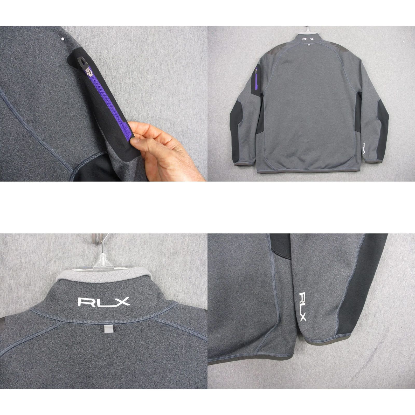 Ralph Lauren RLX Ralph Lauren Jacket Mens 2XL Gray Softshell Full Zip Golf Stretch Active Size US XXL / EU 58 / 5 - 8 Thumbnail