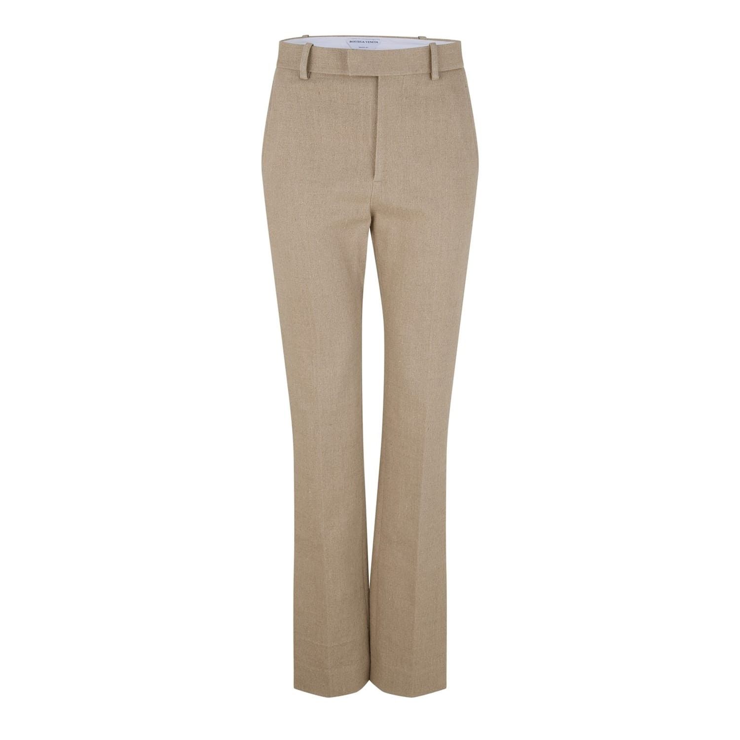 Bottega Veneta Bottega Veneta Bv Trousers in Neutral Size 25" / US 0 / IT 36 - 1 Thumbnail