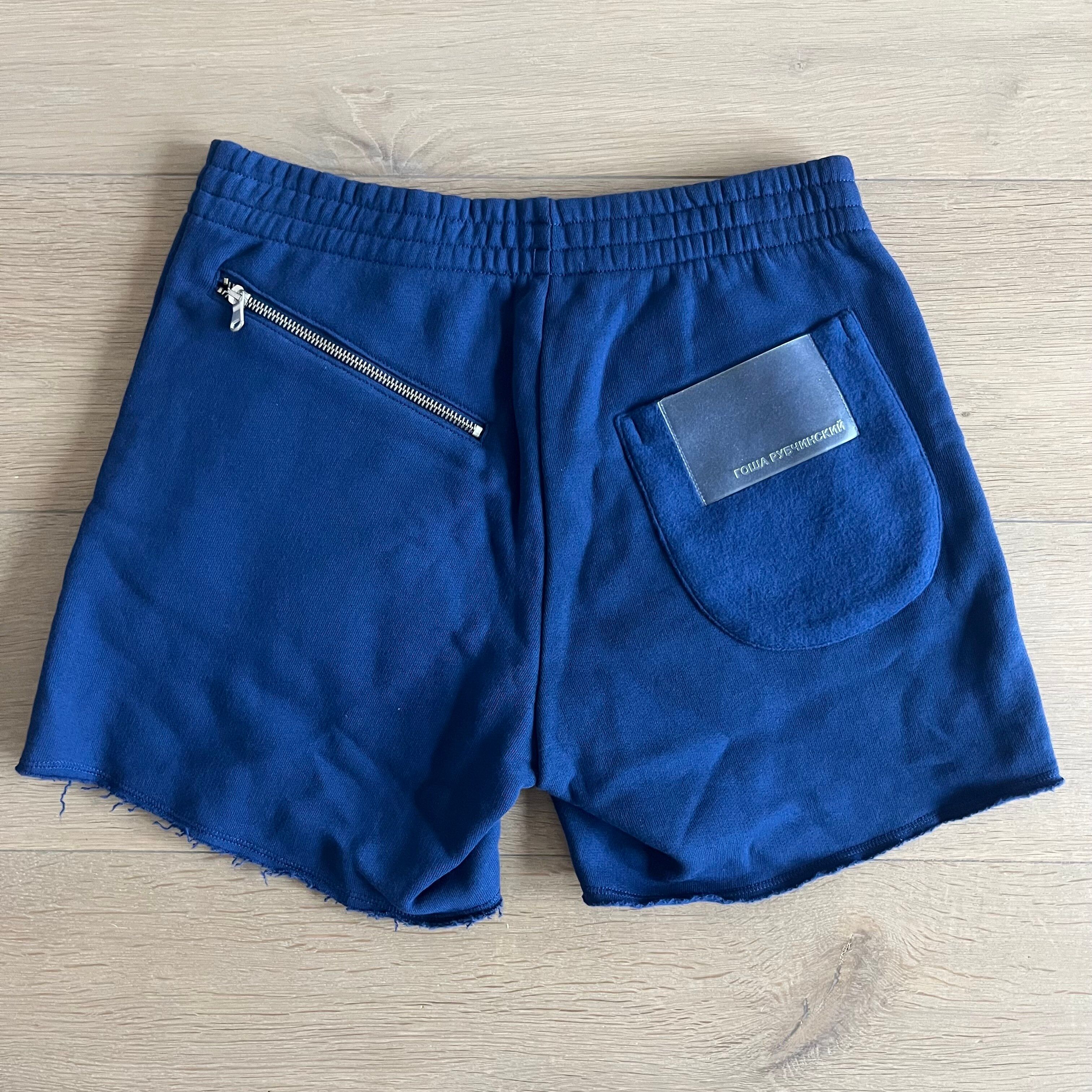 image of Gosha Rubchinskiy Sweat Shorts Zipper New in Blue, Men's (Size 30)