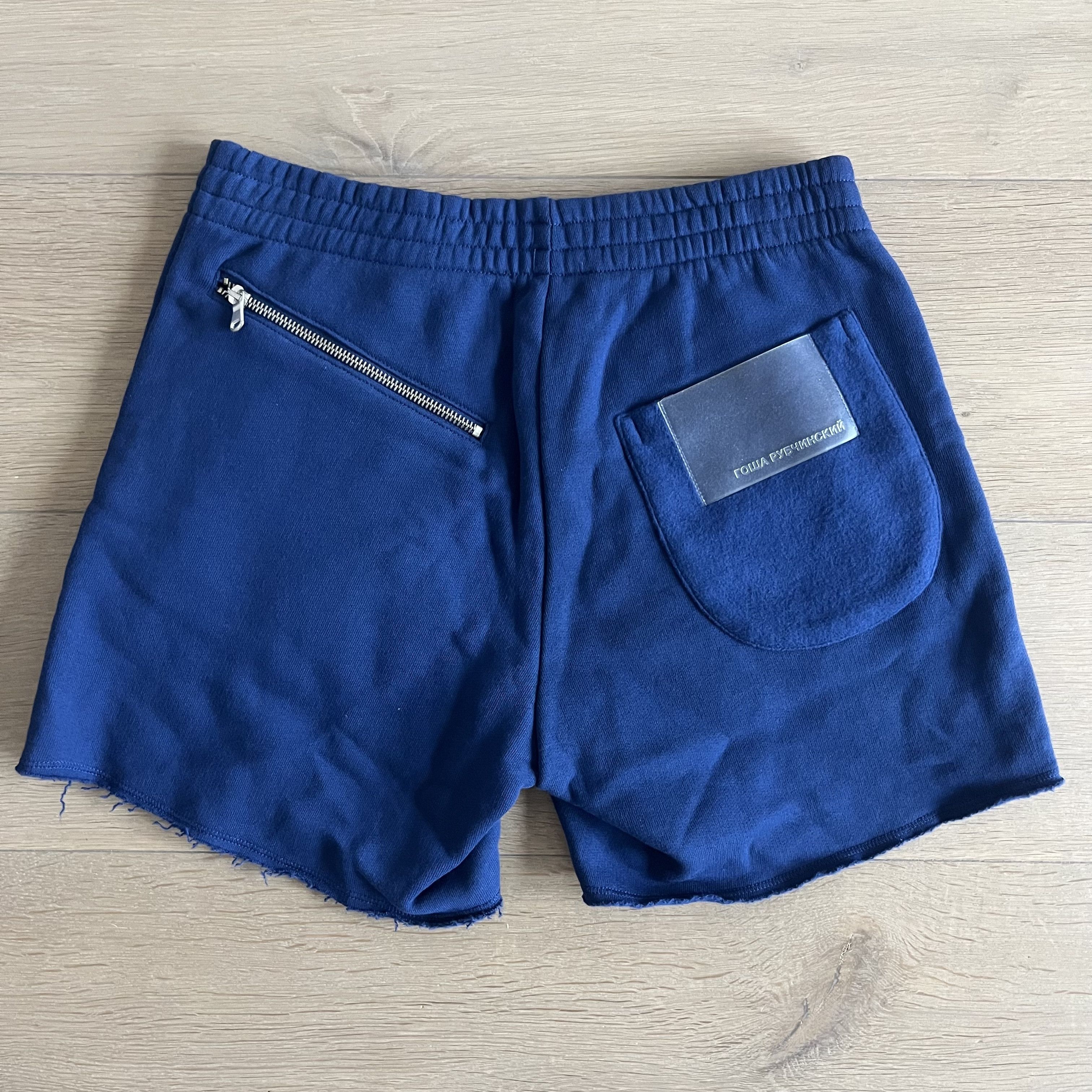 Image of Gosha Rubchinskiy Sweat Shorts Zipper New in Blue, Men's (Size 30)