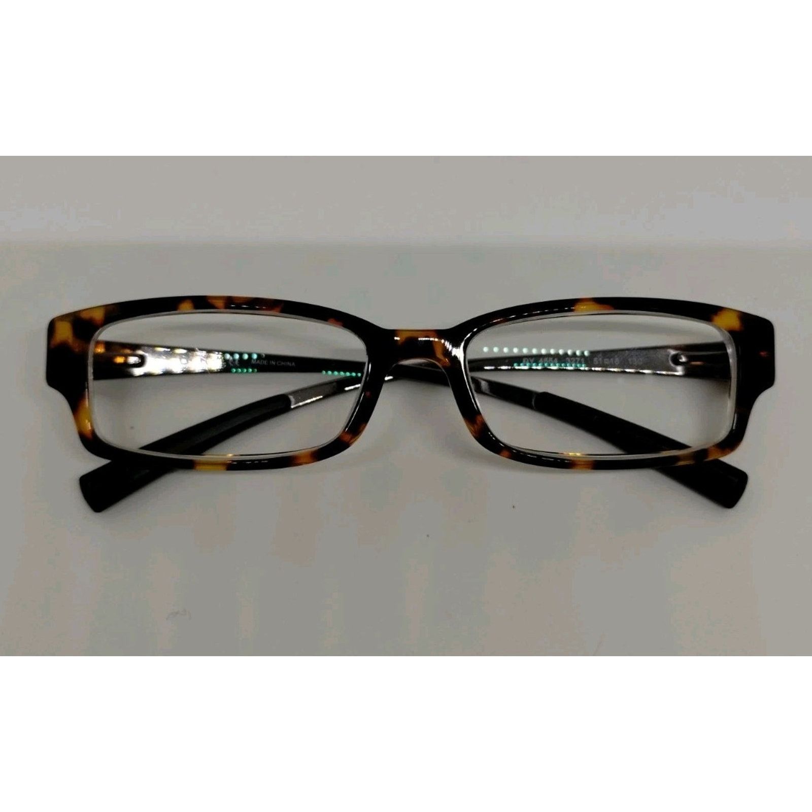 DKNY DKNY DY 4554 3271 Eyeglass Frame Tortoise Frame Silver Arms Size ONE SIZE - 1 Thumbnail