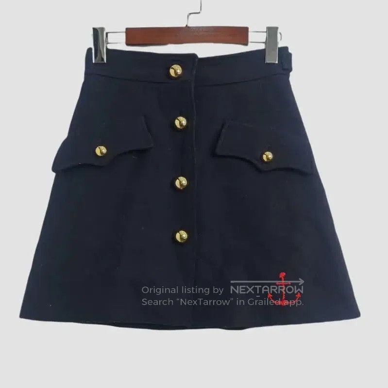 Miu Miu Miu Miu Blue Wool Ladies Skirt . Size 22" - 1 Thumbnail