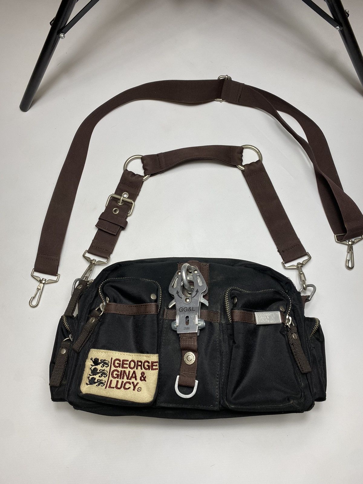 メッセンジャーバッグ オレンジ LUCY GINA GEORGE &