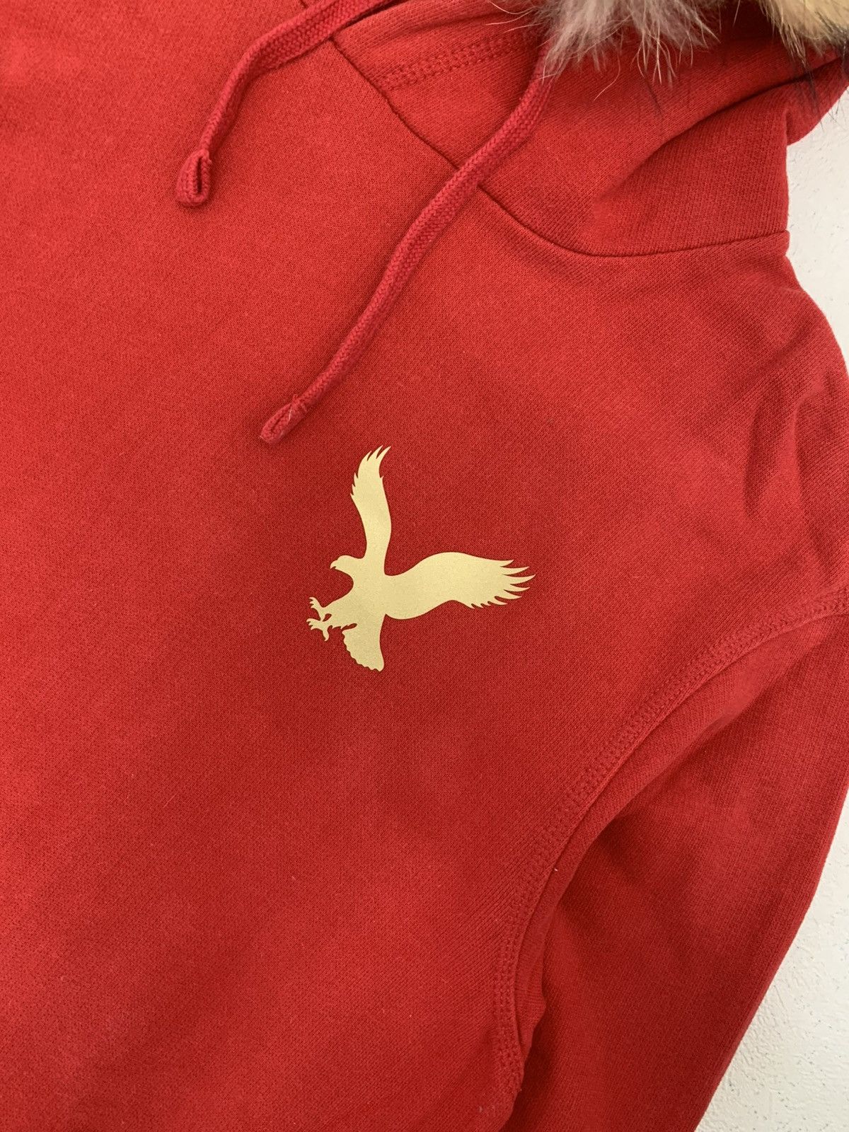Japanese Brand Y2K AMERICAN EAGLE FUR HOODIE IFSIXWASNINE LGB STYLE Size US S / EU 44-46 / 1 - 6 Thumbnail