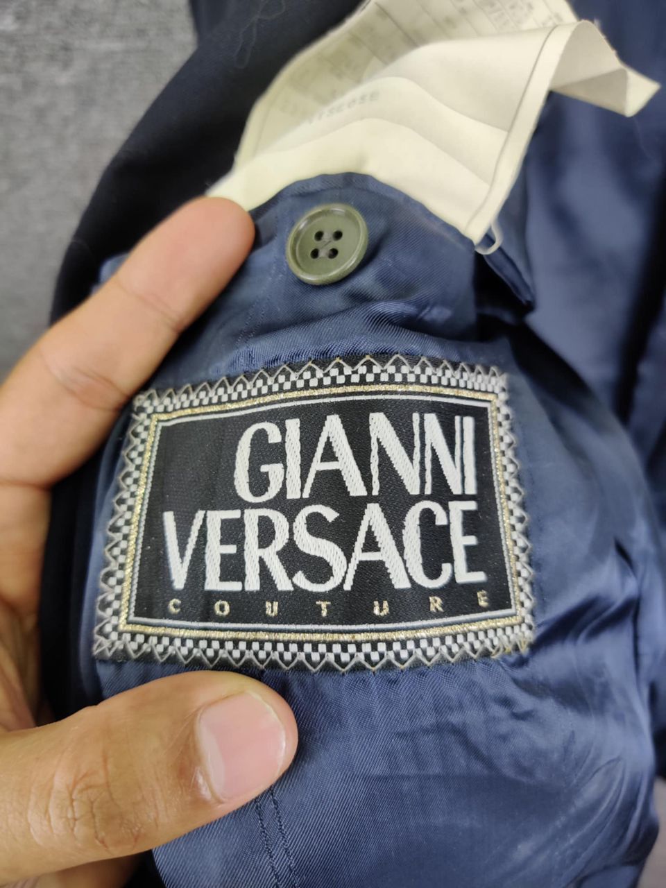 Versace Vintage Gianni Versace Couture Double Breasted Blazer Size US L / EU 52-54 / 3 - 7 Thumbnail
