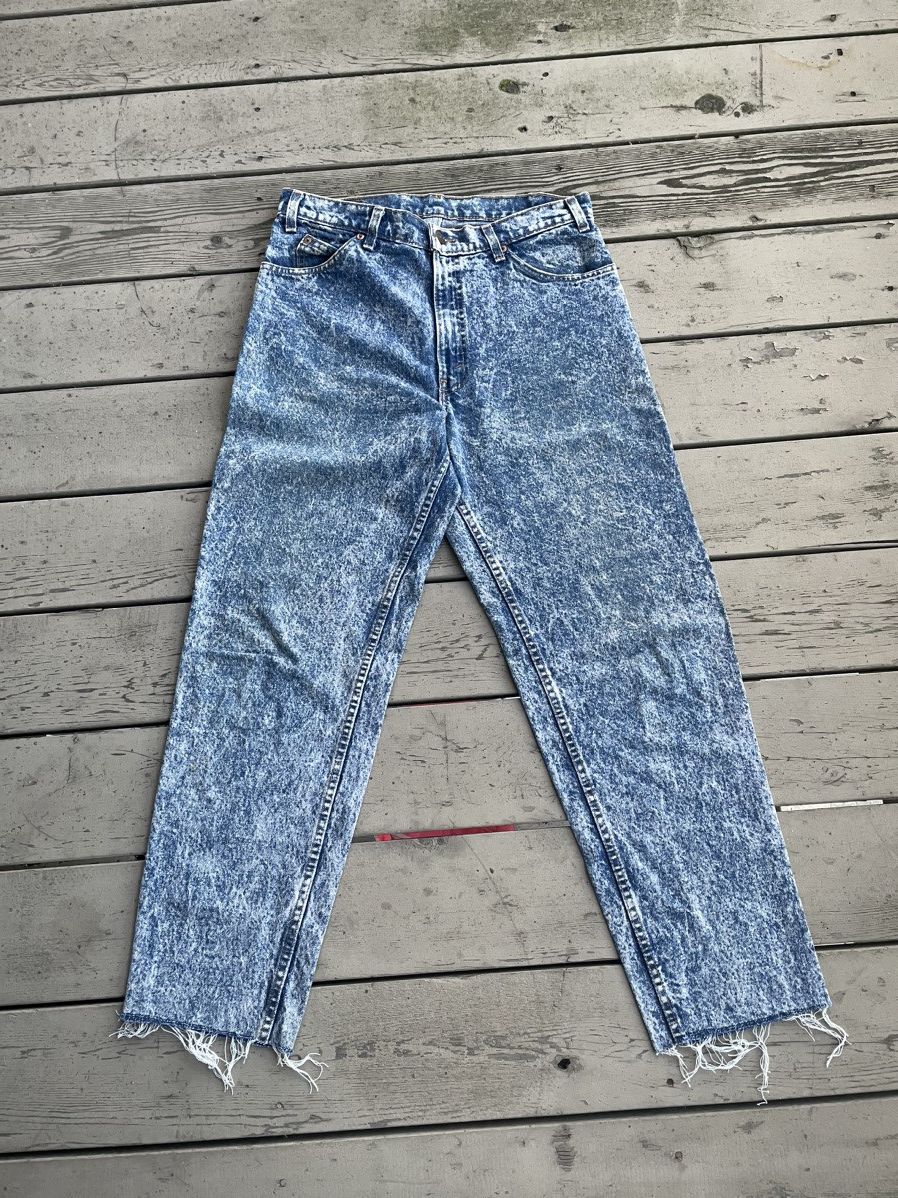 Levi's Vintage Clothing × Vintage Vintage Orange Tab Levi’s Released Hem Size US 33 - 2 Thumbnail