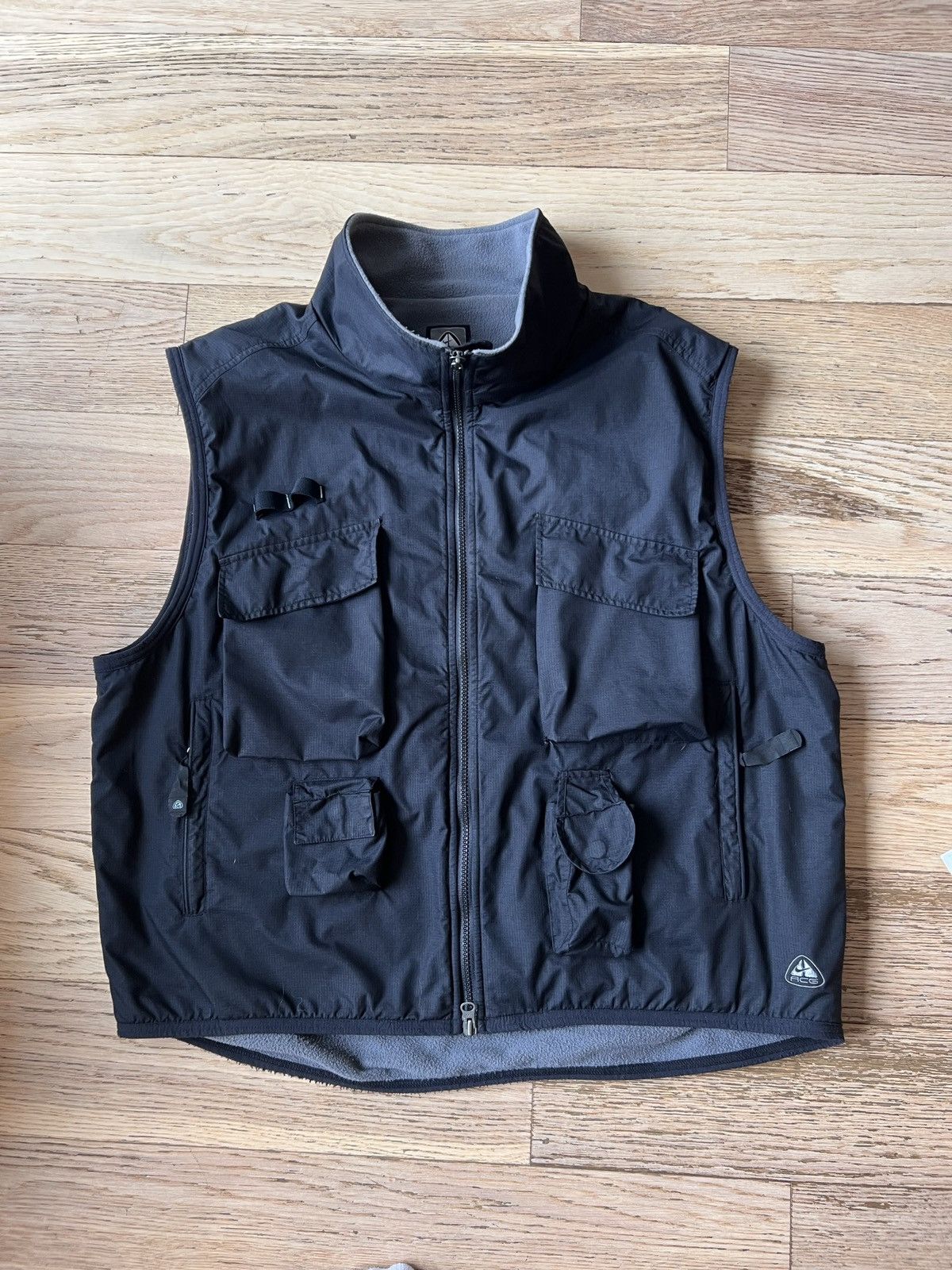 Nike × Vintage Vintage Nike ACG Multi Pocket Lined Utility Vest 90s Y2K Size US L / EU 52-54 / 3 - 6 Thumbnail