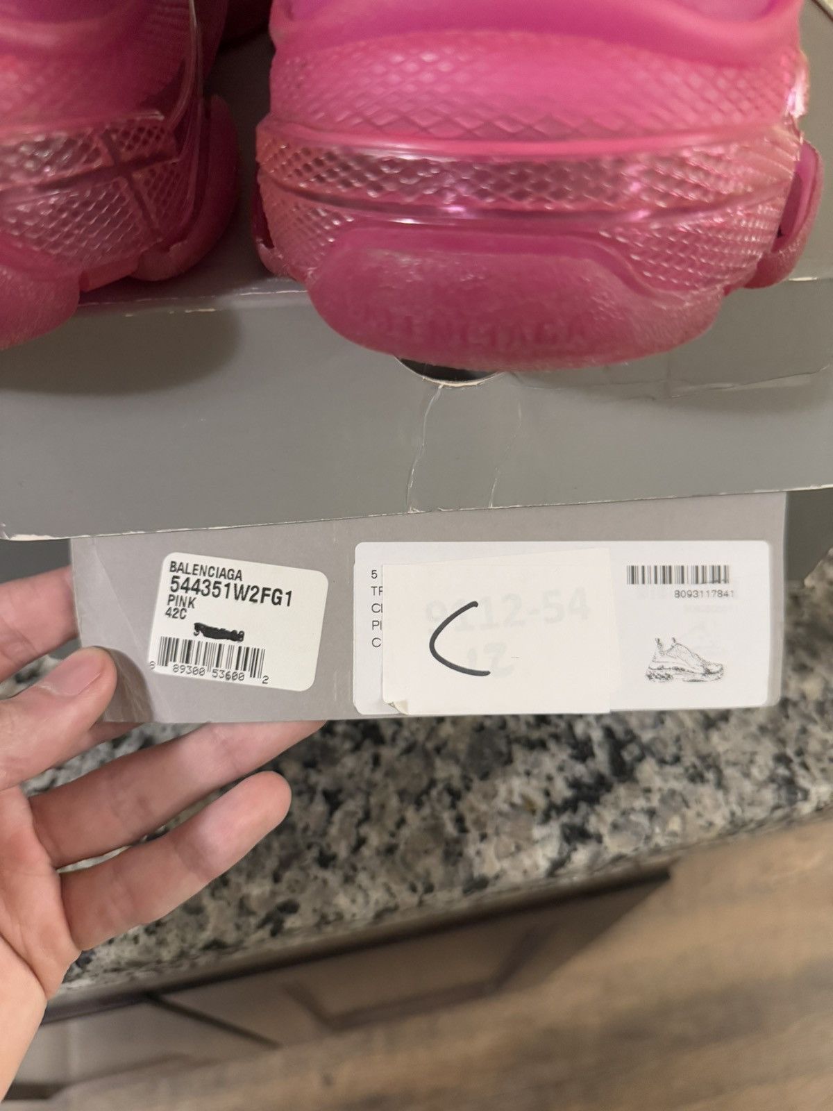 Balenciaga Balenciaga Pink Low Top Triple S 42EU/12US Women Size US 12 / IT 42 - 18 Thumbnail