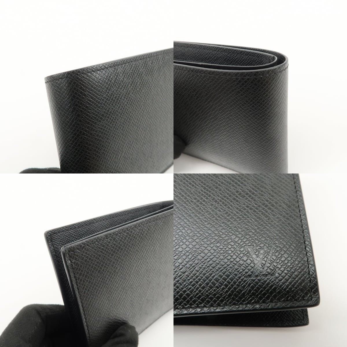 Louis Vuitton Louis Vuitton Taiga Portefeuille Marco NM Wallet Black Size ONE SIZE - 5 Thumbnail