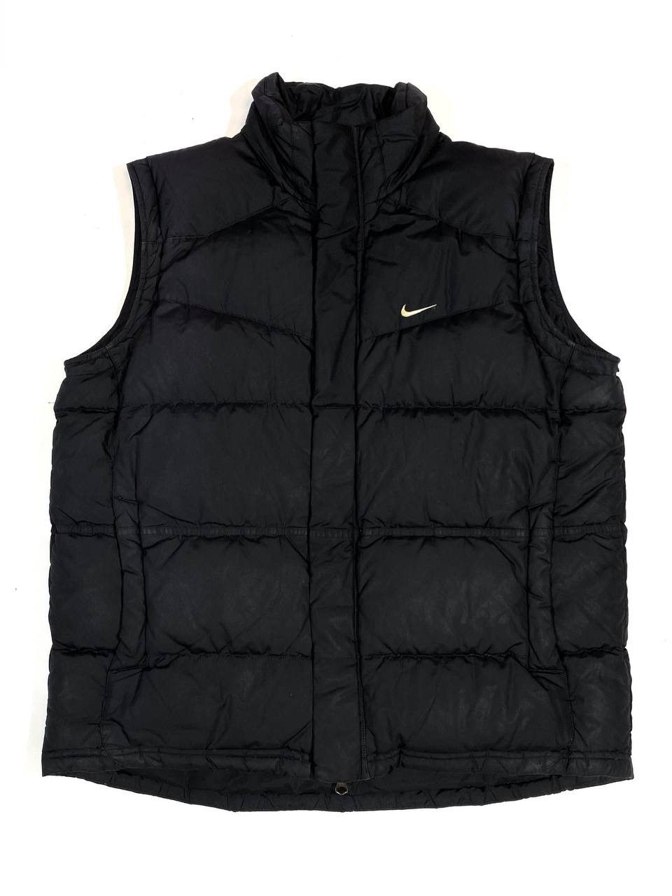 Nike × Vintage 00s Vintage Nike Streetwear Y2K Black Vest Swoosh Size US M / EU 48-50 / 2 - 1 Thumbnail