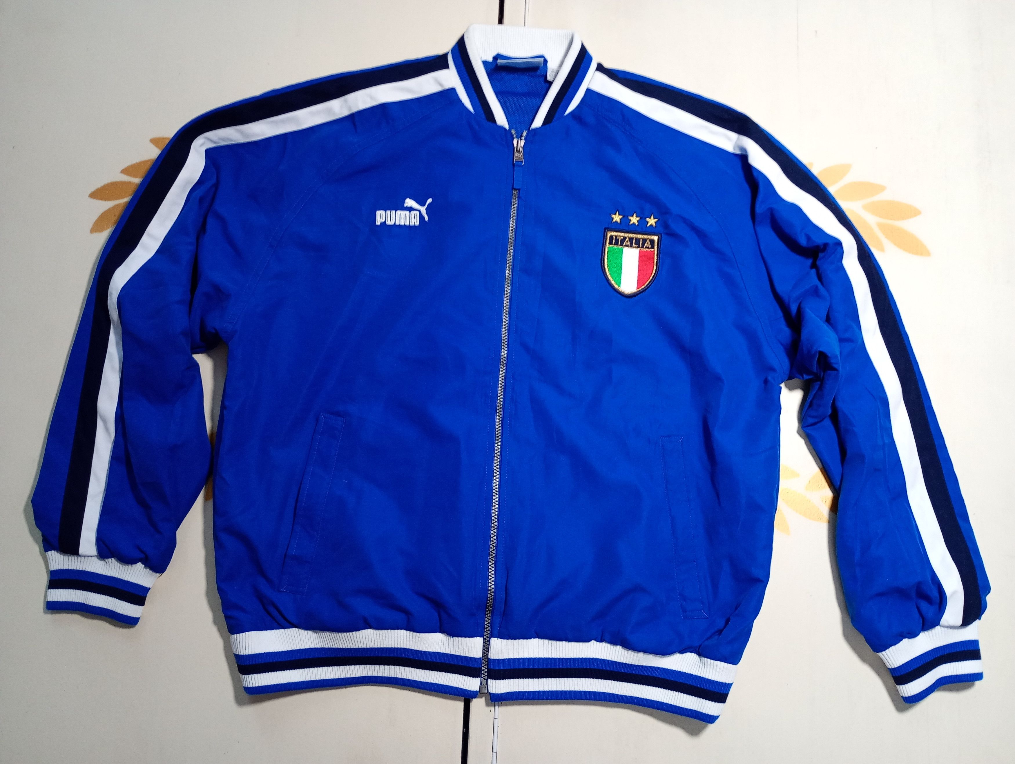 Puma Puma Italy Team TrackTop Jacket Vintage 2003-2004 Size US L / EU 52-54 / 3 - 2 Thumbnail