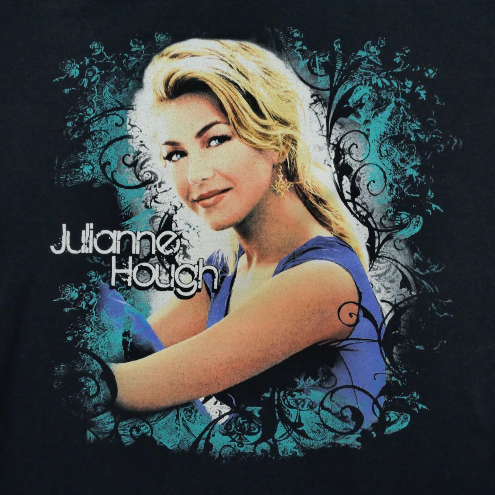Gildan Julianne Hough T Shirt Aduit Medium Black Tour Concert Actor Mens Size US M / EU 48-50 / 2 - 2 Thumbnail