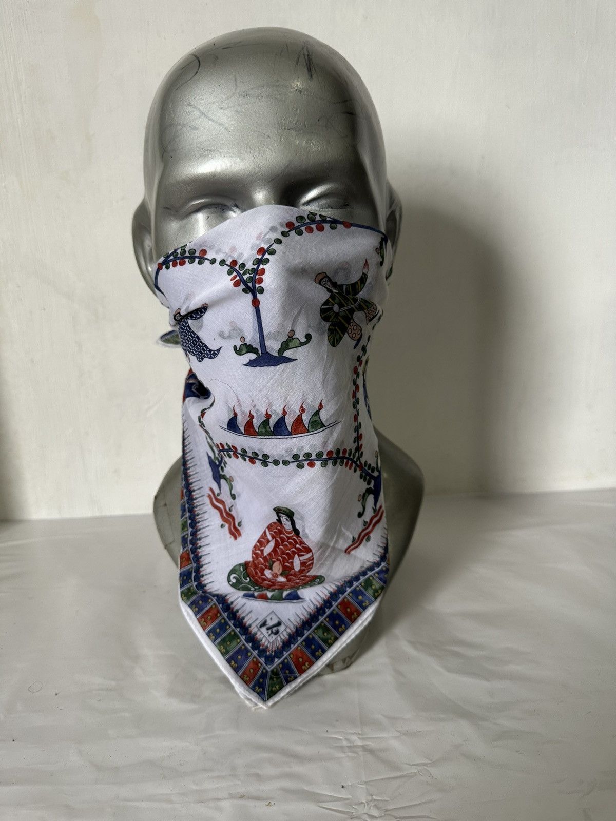 Japanese Brand × Vintage Japanese Art Handkerchief/ Neckerchief/ Bandana Size ONE SIZE - 7 Thumbnail