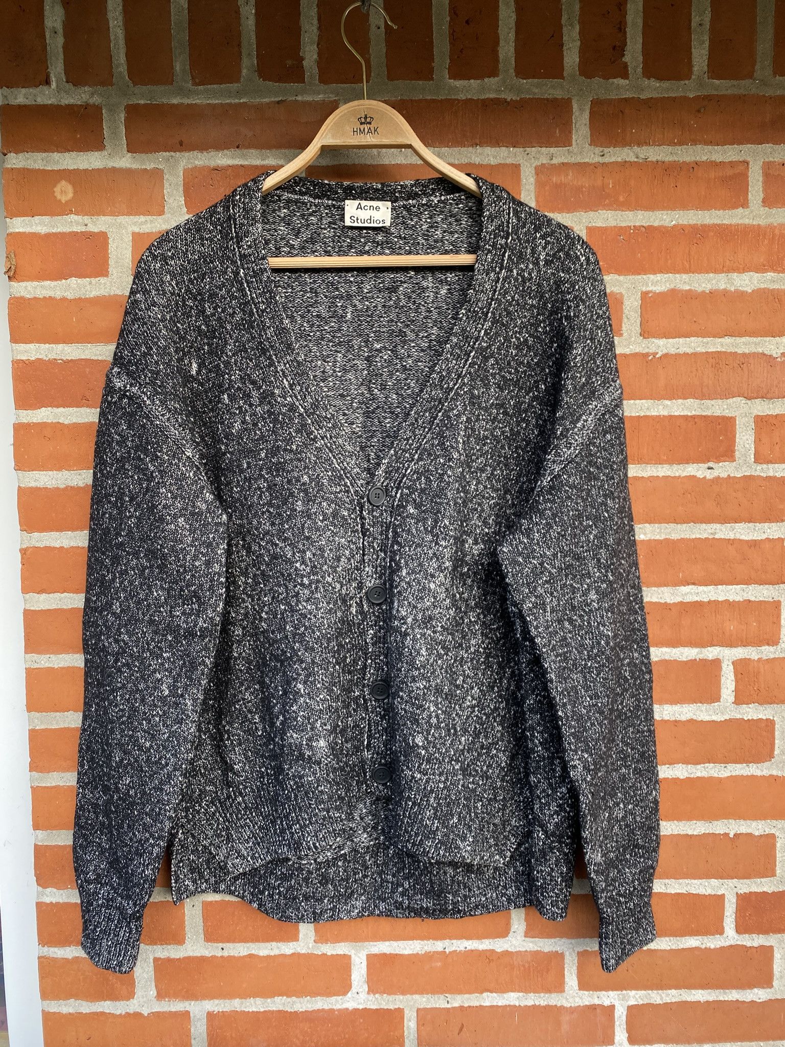 Acne Studios 50/L - $580 - Black Nevida Cardigan - Made in Italy Size US L / EU 52-54 / 3 - 5 Thumbnail
