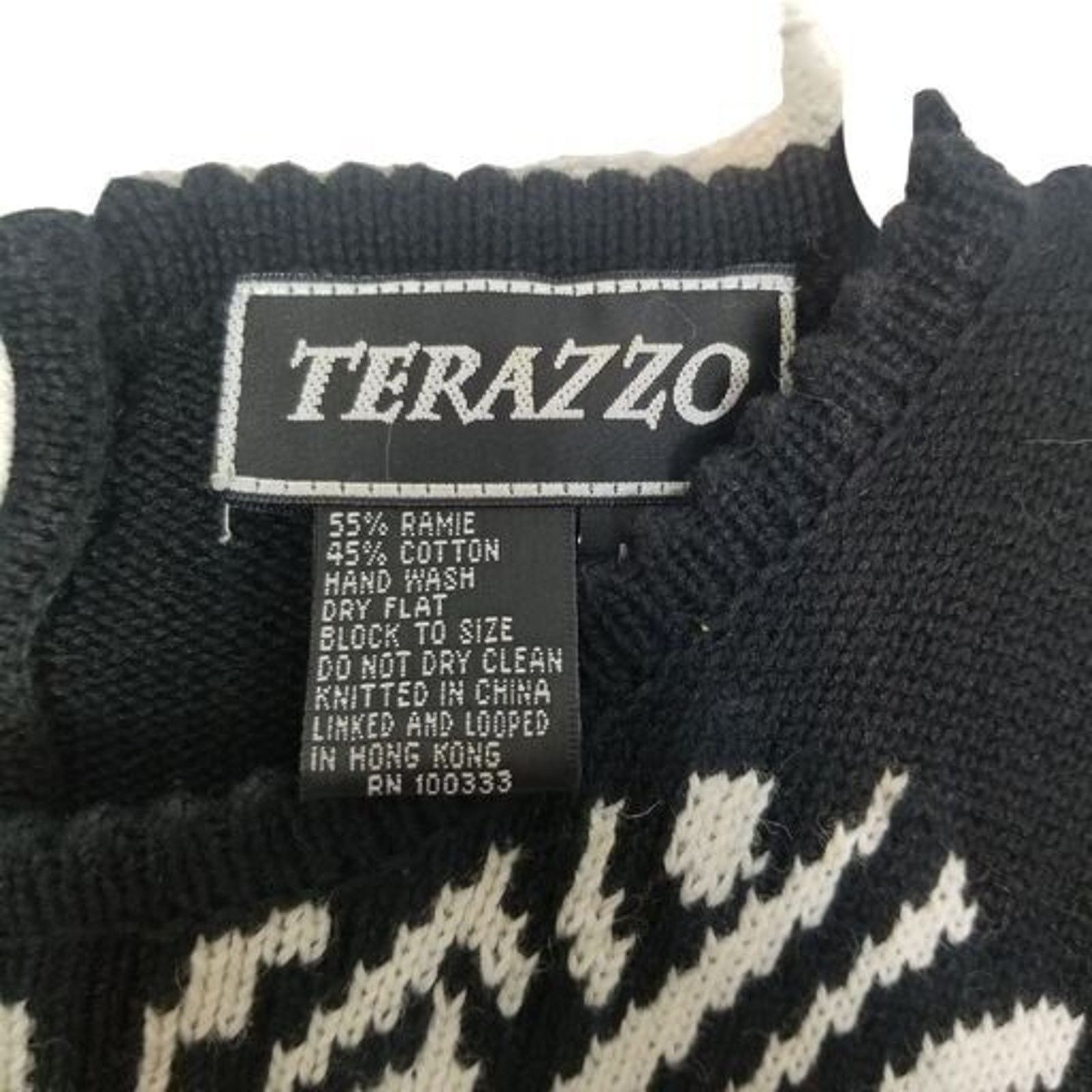 Vintage Vintage Terazzo Womens Knit Sweater Jungle Safari Animals M Size M / US 6-8 / IT 42-44 - 5 Thumbnail