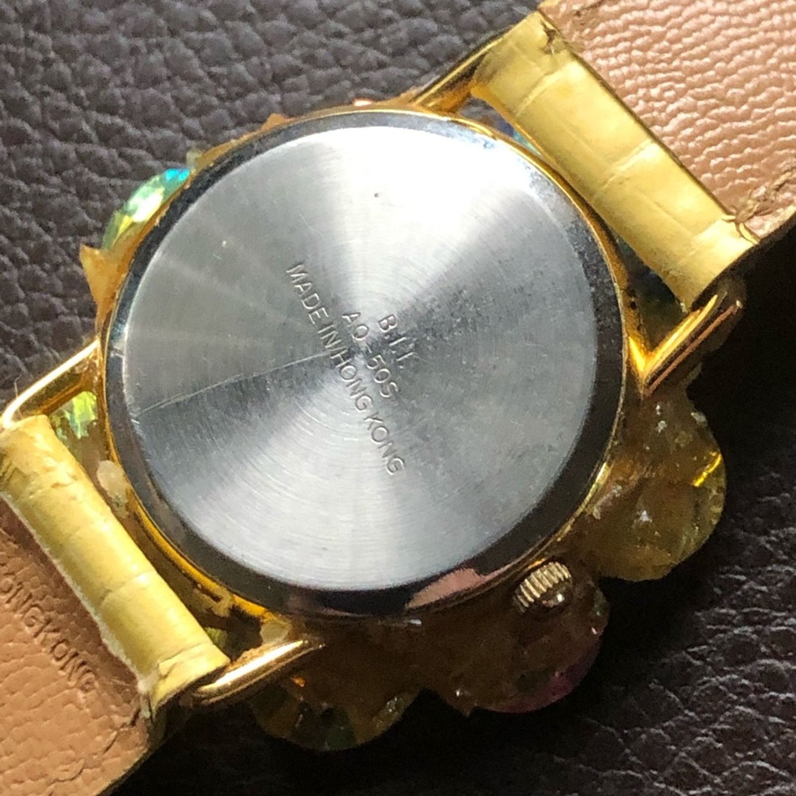 Vintage Vintage 80s ladies Cheval lemon rivoli leather band wat Size ONE SIZE - 5 Thumbnail