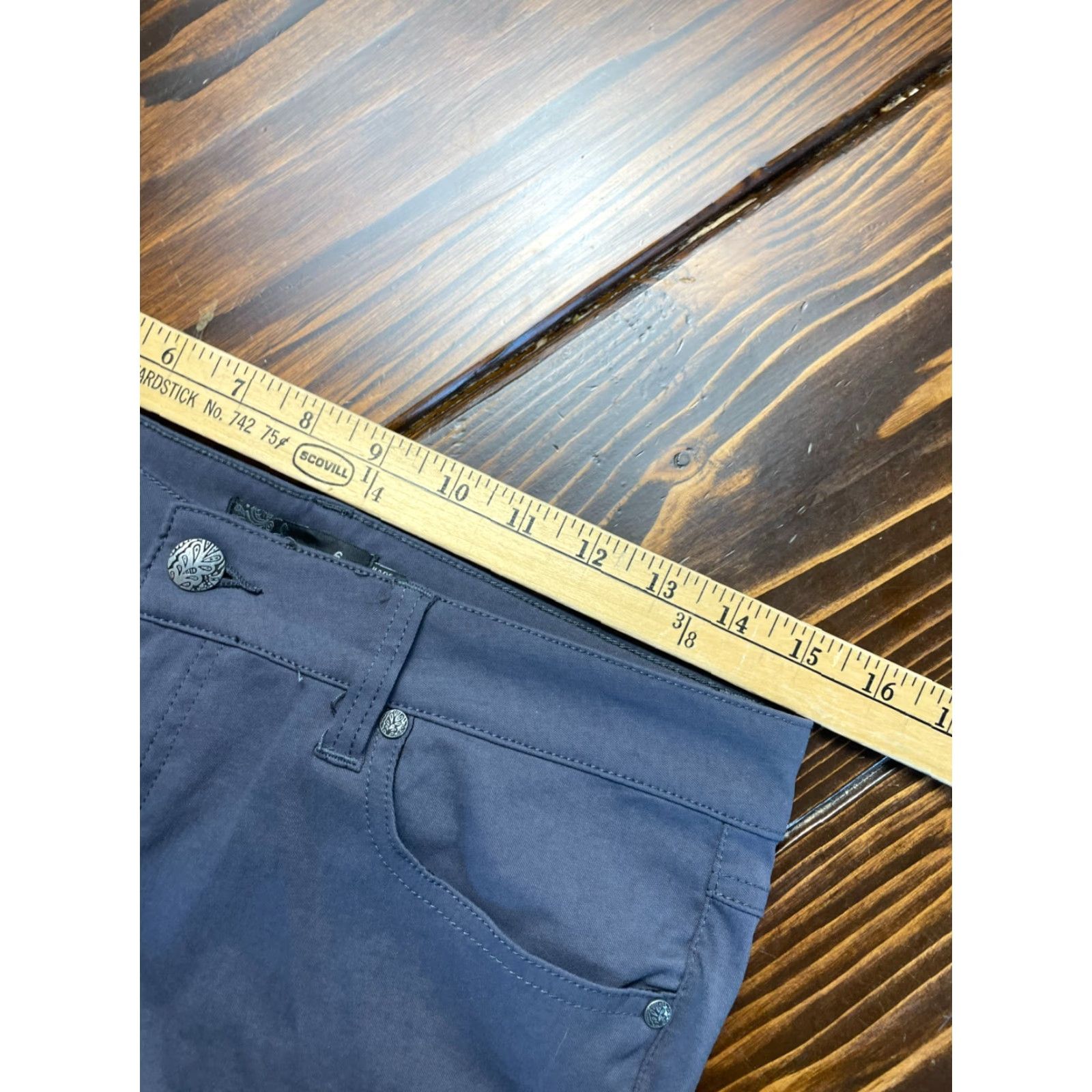 Prana prAna Jeans Women's 6 Gray Straight Leg Pockets Denim Regular Inseam 28.5 in Mid Rise Jeans Womens (Free Return) Size 28" / US 6 / IT 42 - 6 Thumbnail