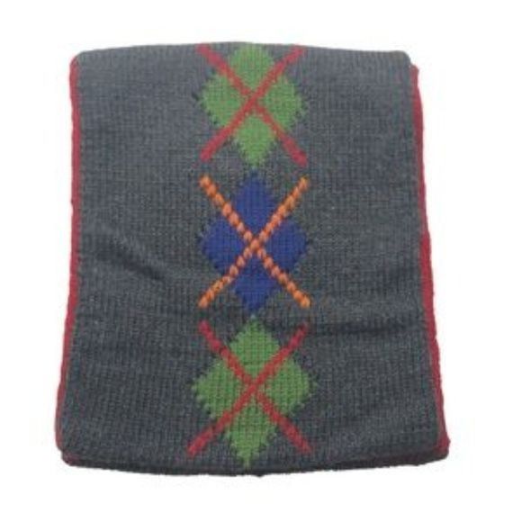 J.Crew Vintage J.Crew Argyle Reversible Wool Scarf Size ONE SIZE - 2 Thumbnail