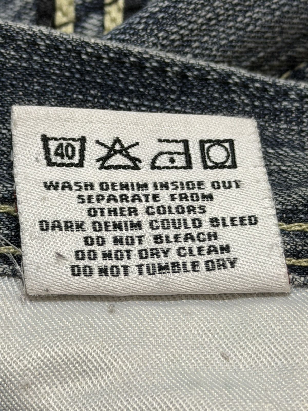 If Six Was Nine Vintage Japanese Brand Faded Wash Clawmark Distressed Loose Size US 32 / EU 48 - 9 Thumbnail