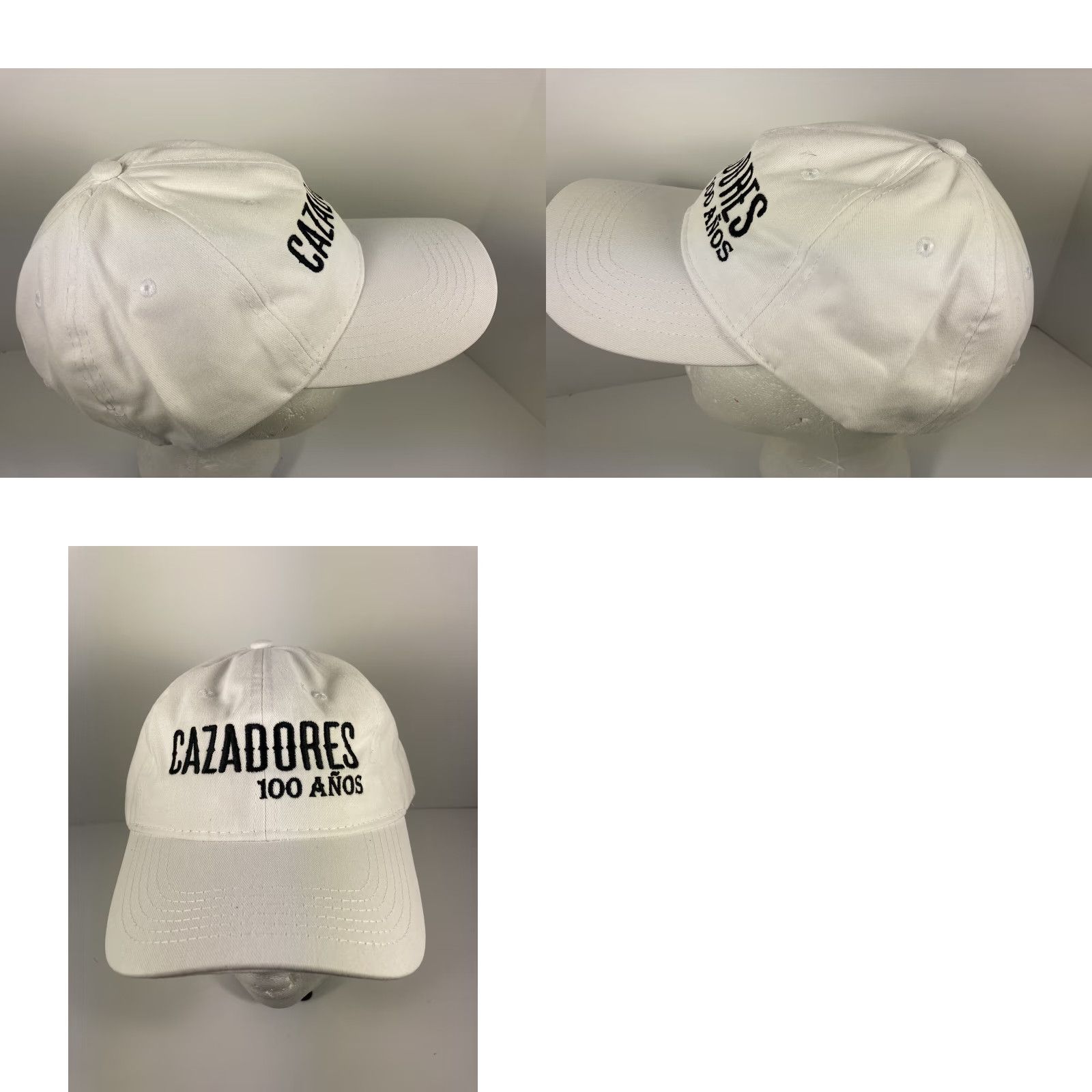 Logo 7 Cazadores 100 Anos Tequila Strap Back Hat Cap White Logo Adjustable Golf Free SH Mens Snapback Adjustable White Cap Size ONE SIZE - 8 Thumbnail