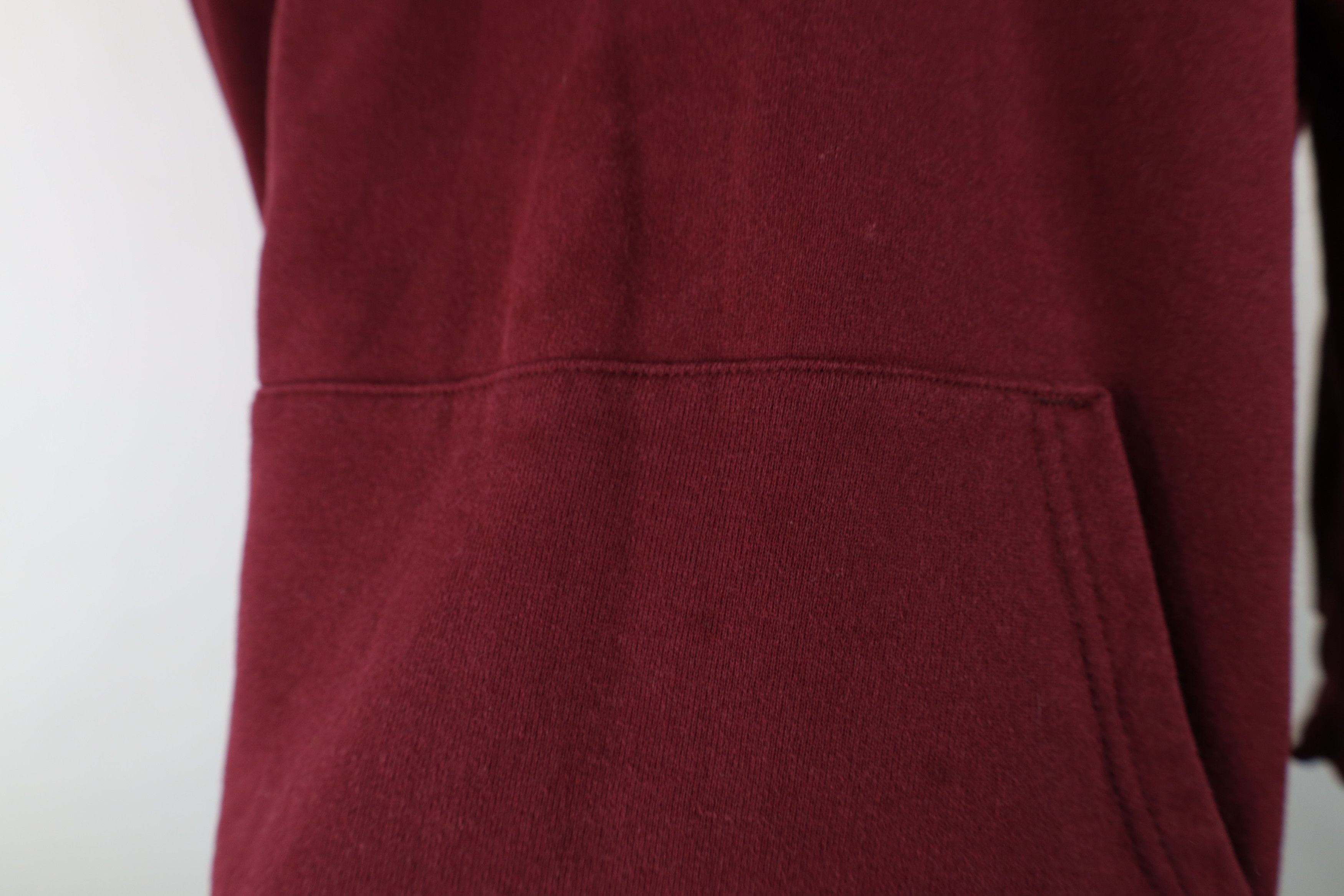 Champion Vintage 90s Champion Augustine Hoodie Sweatshirt Burgundy Size US XL / EU 56 / 4 - 7 Thumbnail