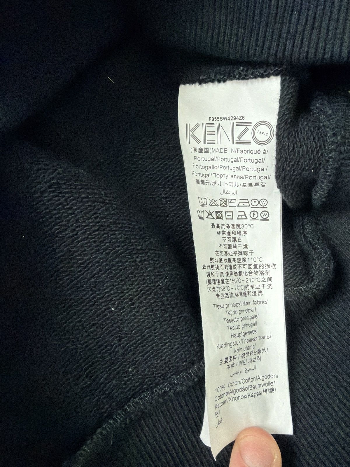 Kenzo Kenzo “KENZO” logo all over black hoodie Size US M / EU 48-50 / 2 - 2 Thumbnail