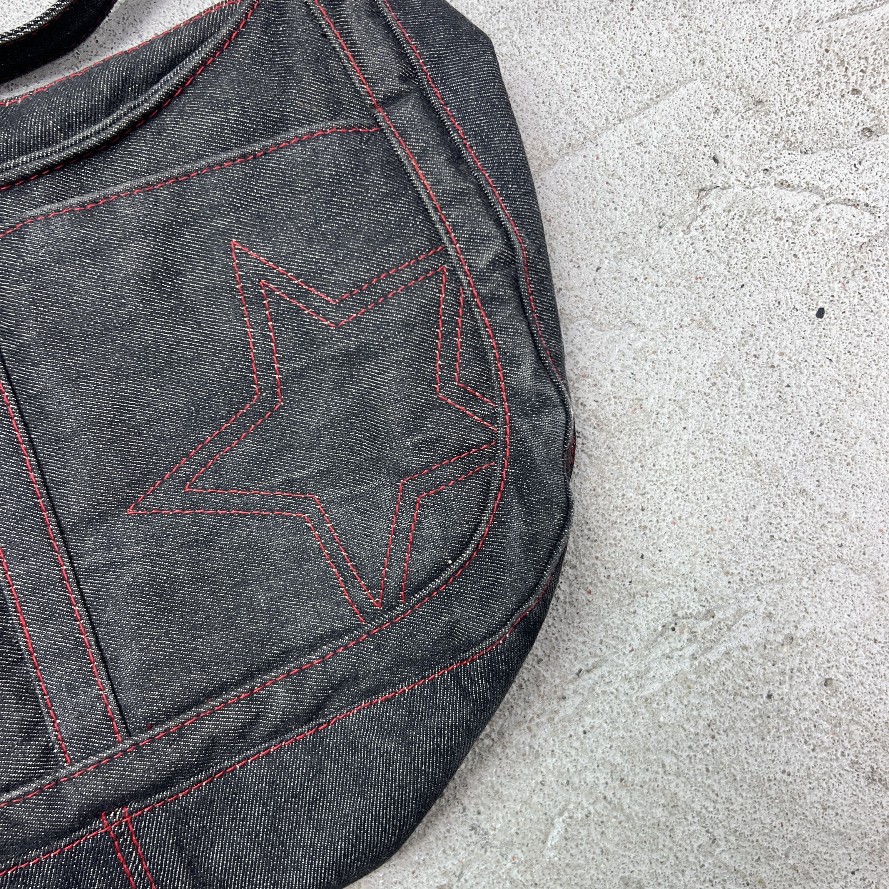 Vintage Vintage Avant Garde Grunge Star Embroidered Bag Y2K Size ONE SIZE - 3 Thumbnail