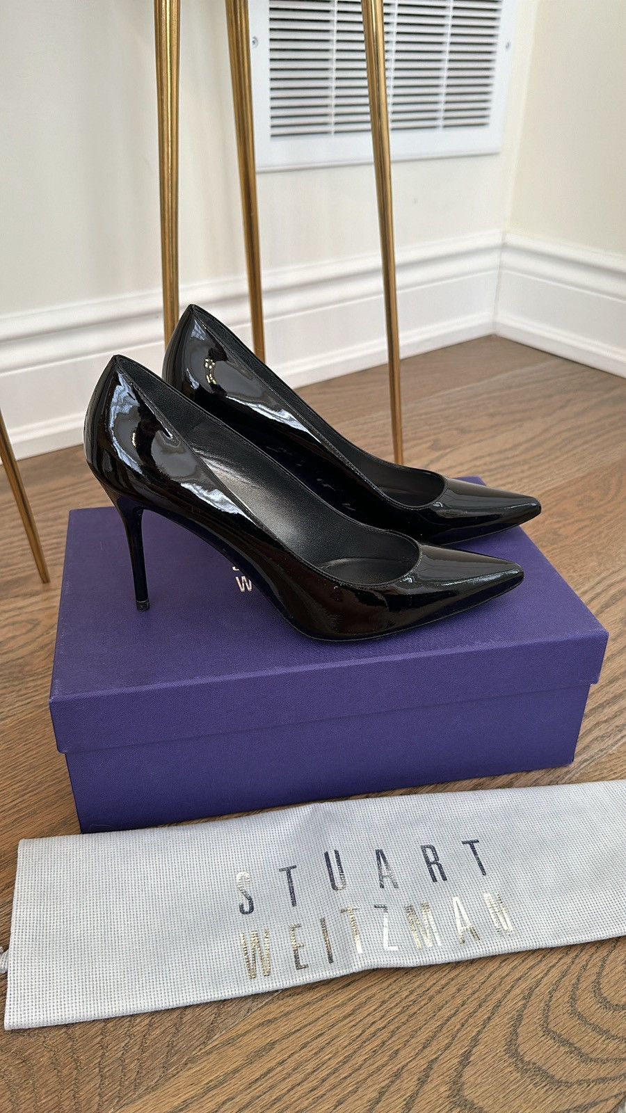Stuart Weitzman Women’s Stuart Weitzman black heels Size US 6.5 / IT 36.5 - 2 Thumbnail