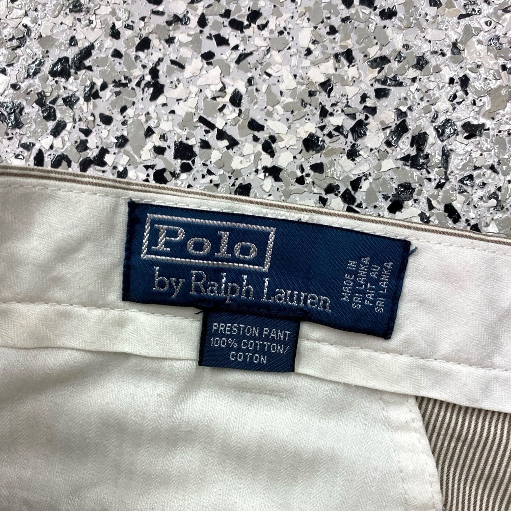 Polo Ralph Lauren VINTAGE Polo Ralph Lauren Preston Chino Pant Mens 36/30 See measurement Brown Stripe Pants Size US M / EU 48-50 / 2 - 3 Thumbnail