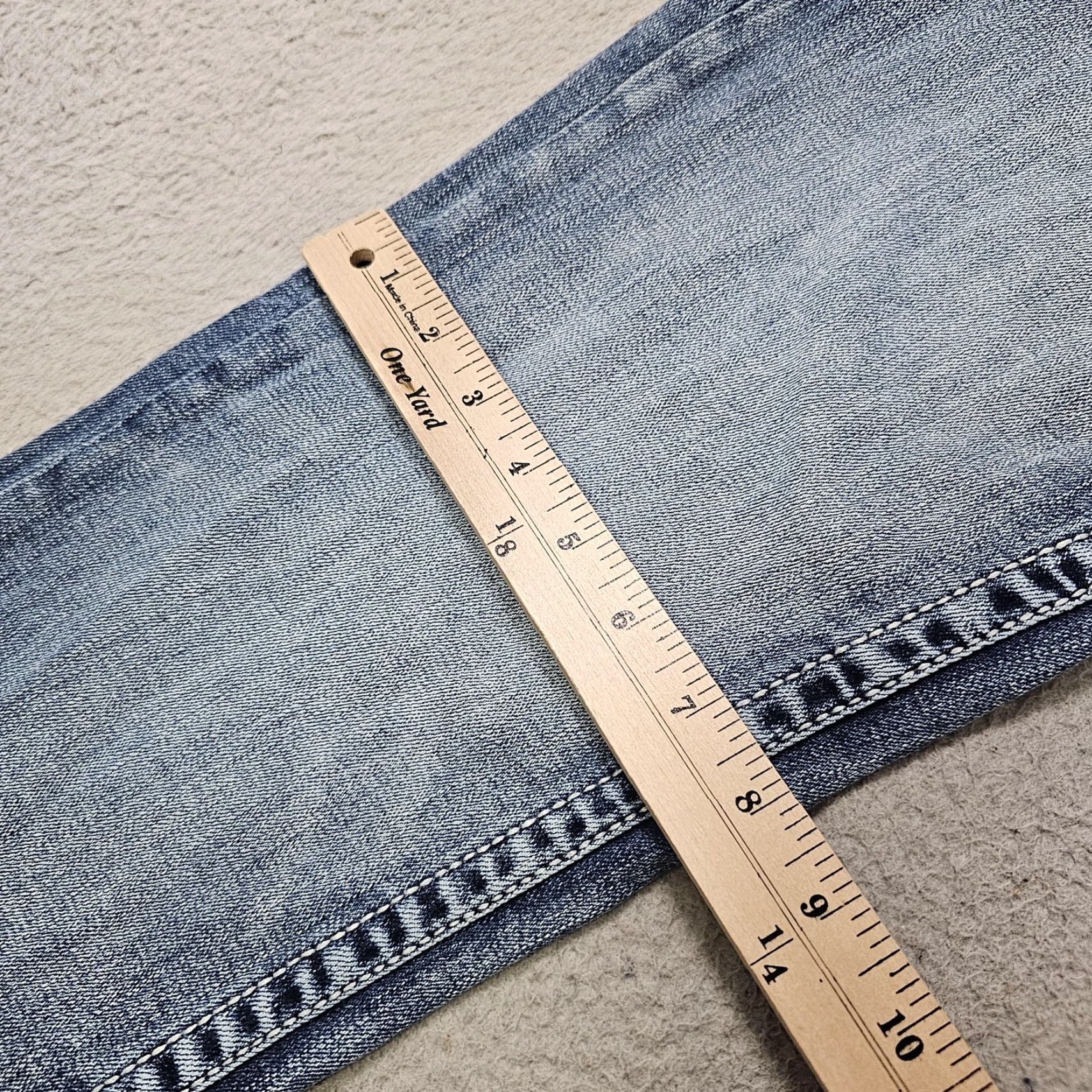 BKE BKE Aiden Jeans Mens 30x28 Light Wash Straight Leg Stretch Denim Denim Jeans 5-Pocket Embroidered Blue Cotton Blend Zip Fly Mens Size US 30 / EU 46 - 6 Thumbnail