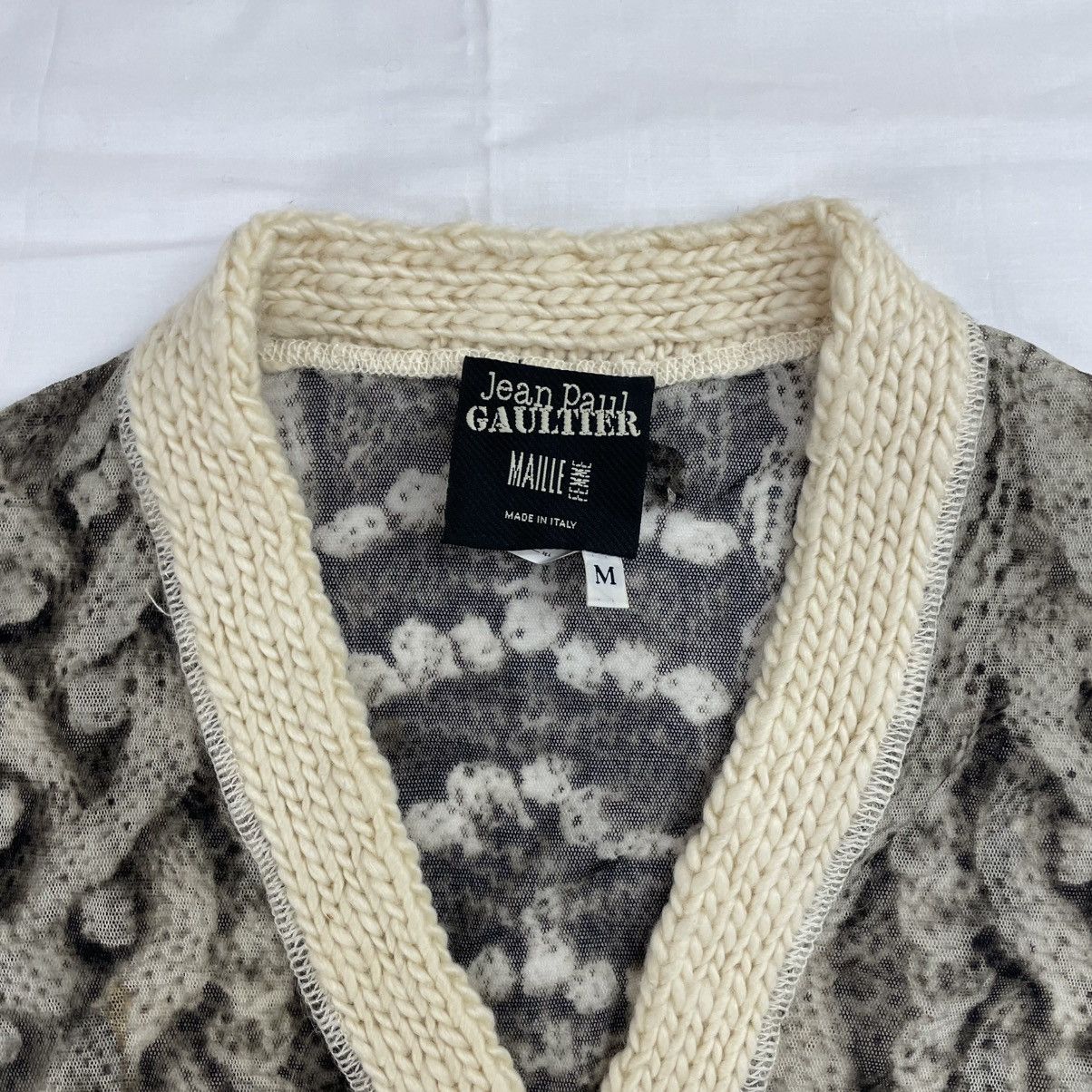 Jean Paul Gaultier Jean Paul Gaultier Trompe L´oeil Knit Cardigan Mesh Vintage Size US M / EU 48-50 / 2 - 8 Thumbnail