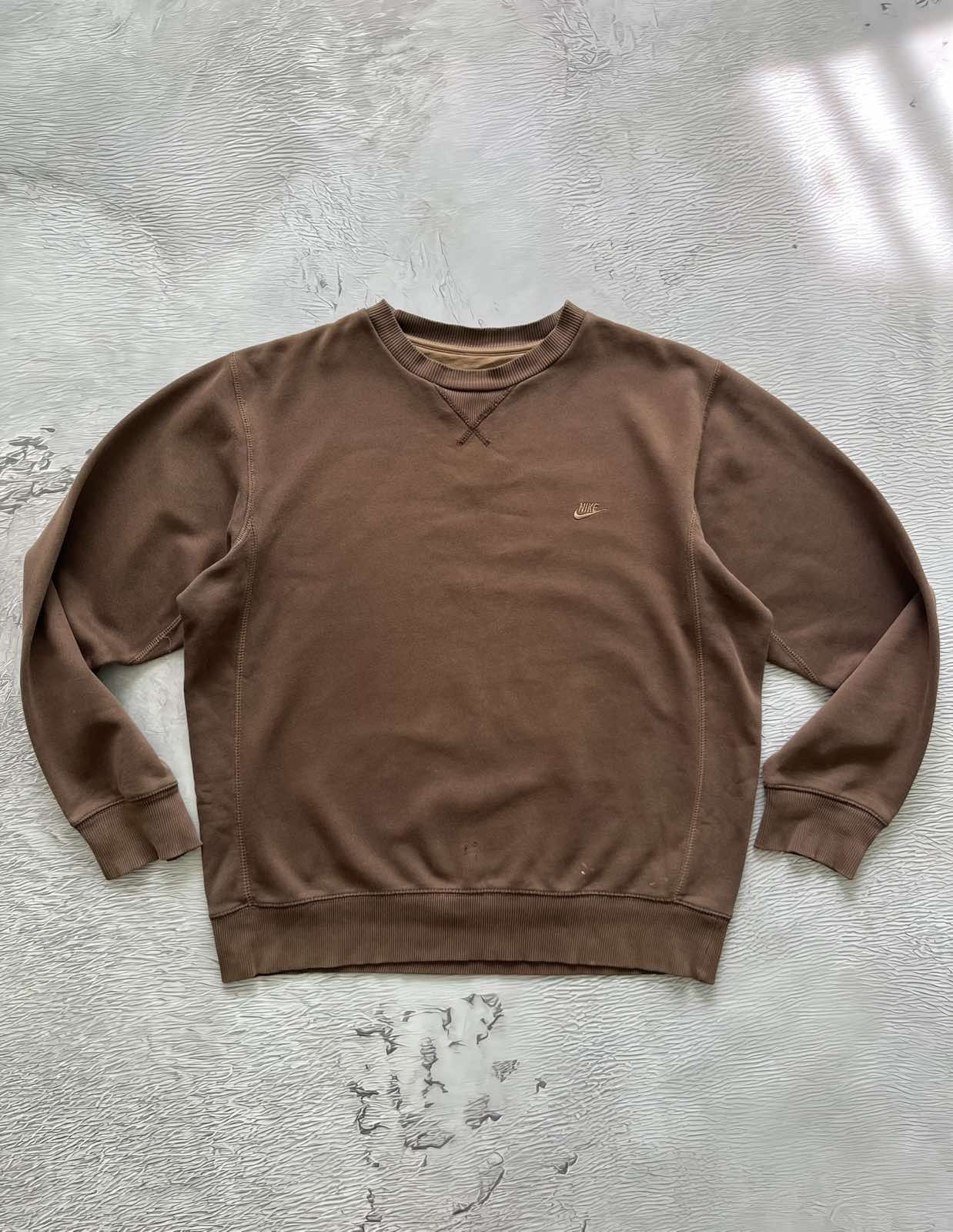 Nike Nike Y2K Vintage Sweater Streetwear Brown Size US L / EU 52-54 / 3 - 2 Thumbnail