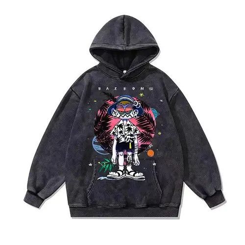 VIBE Street Hip Hop Vintage Loose Hoodie Size US XL / EU 56 / 4 - 1 Thumbnail