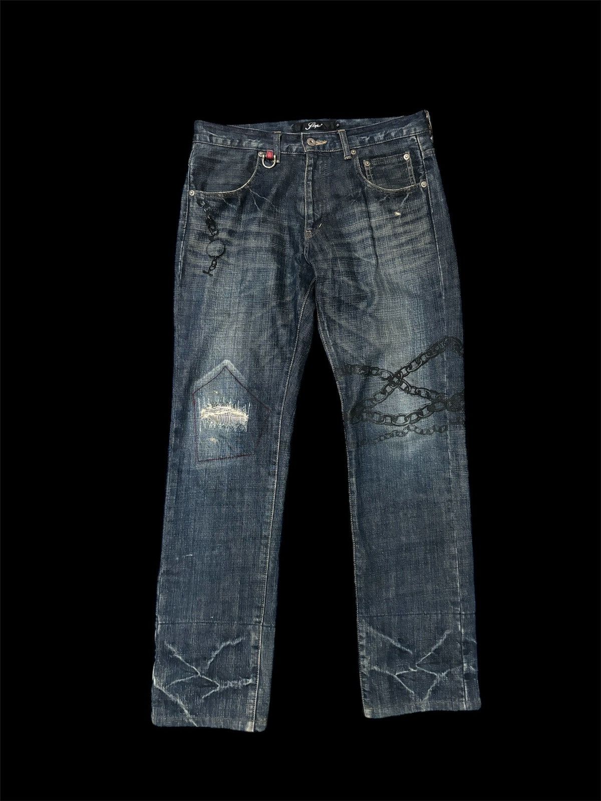 Hysteric Glamour Distressed Denim | Grailed
