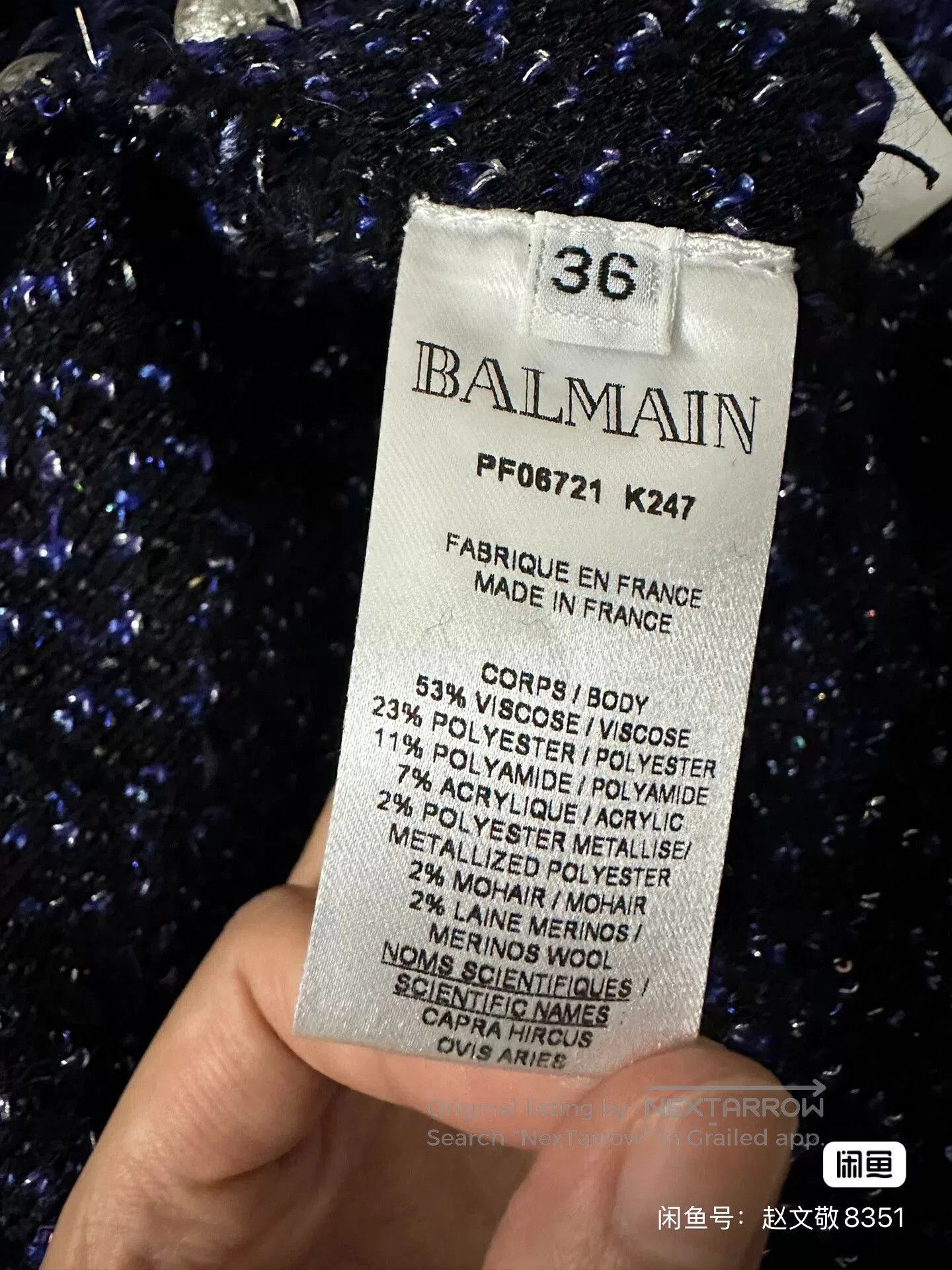 Balmain Balmain Authentic Dress Size F36. Size S / US 4 / IT 40 - 5 Thumbnail