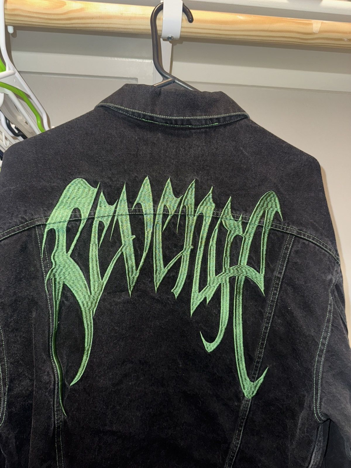 Other × Revenge Revenge Green Embroidered Jean Jacket Size US L / EU 52-54 / 3 - 1 Thumbnail