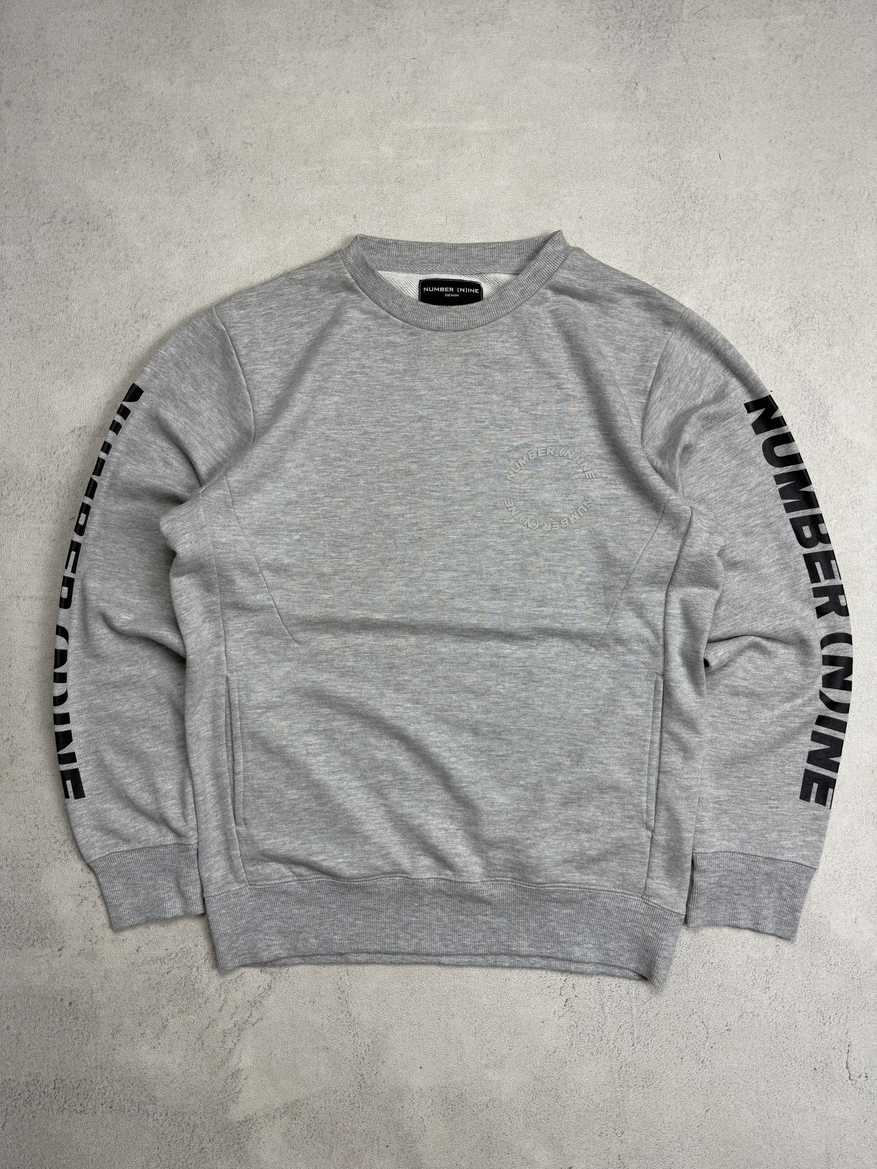 Number (N)ine Number nine denim box logo Pullover hoodie | Grailed