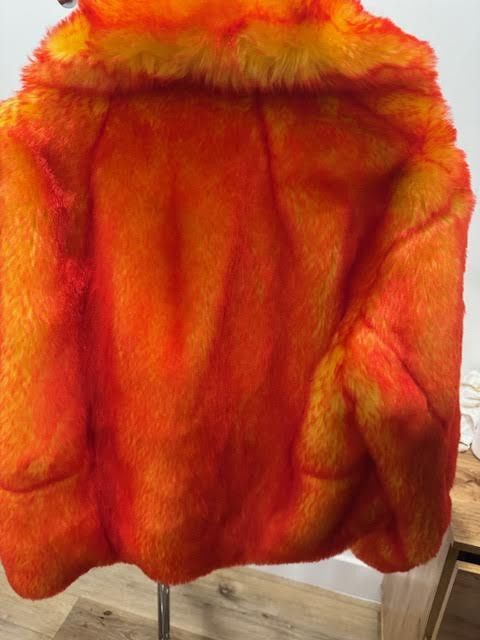 Dries Van Noten Dries Van Noten Orange Faux Fur Jacket FW19 Size US S / EU 44-46 / 1 - 3 Thumbnail