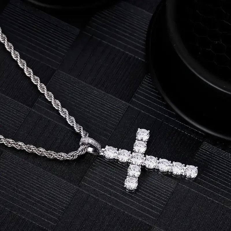 Jewelry 60Cm Twisted Chain Cross Necklace Size ONE SIZE - 3 Thumbnail