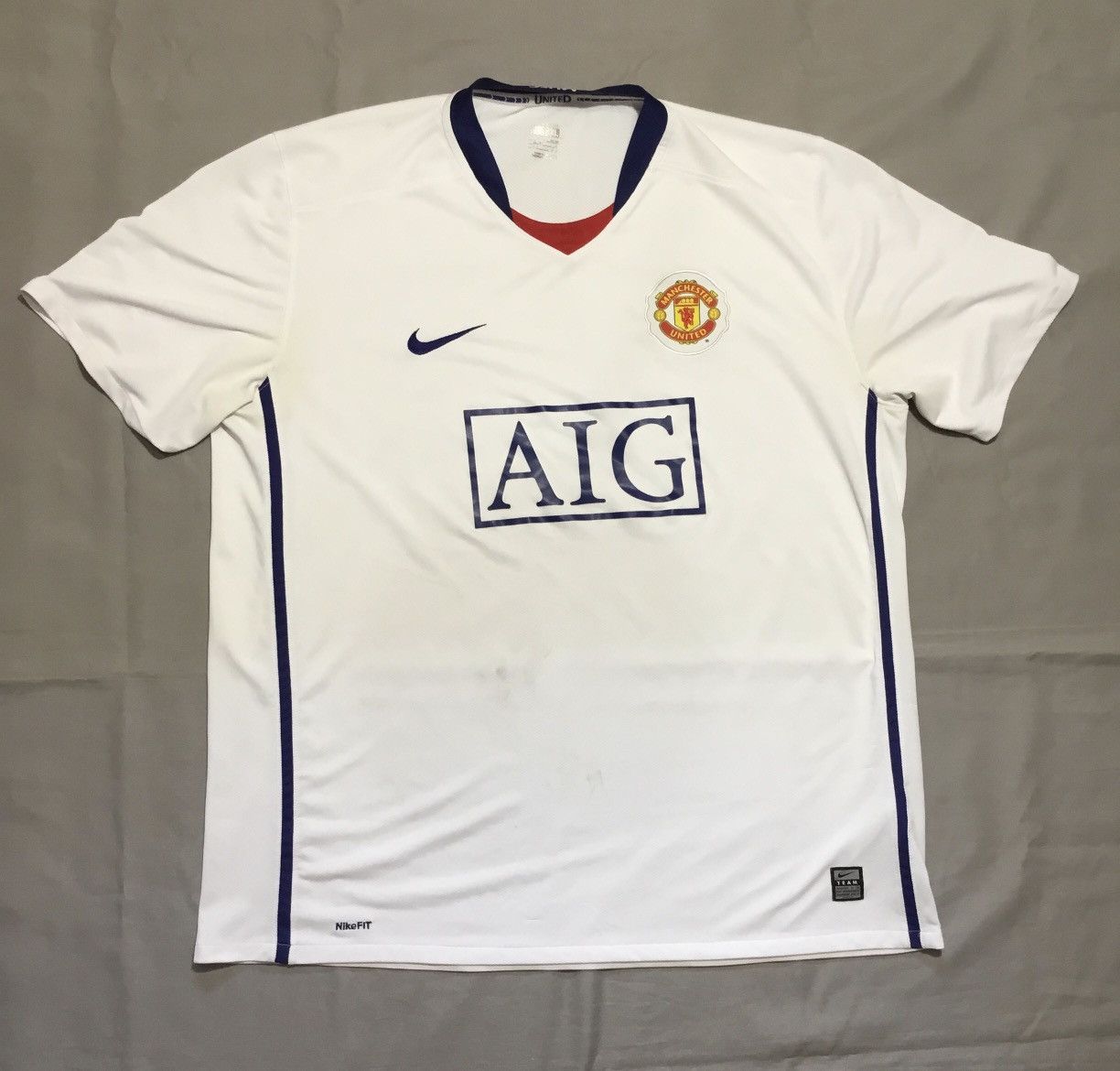Nike MANCHESTER UNITED Home shirt jersey NIKE 2008/10 SIZE XXL Size US XXL / EU 58 / 5 - 1 Thumbnail