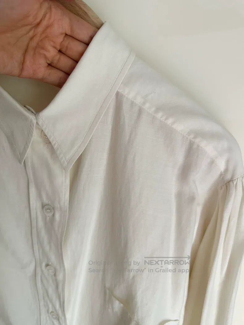 Hermes Hermes White Stand Collar Shirt Size XXS / US 00 / IT 34 - 8 Thumbnail