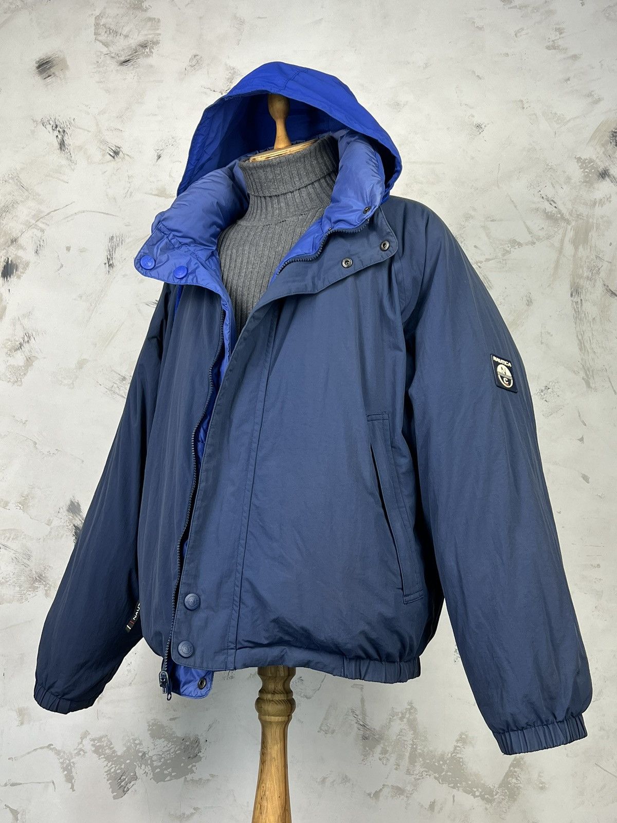 Nautica Vintage Nautica Reversible Puffer Down Jacket Size XL Size US XL / EU 56 / 4 - 6 Thumbnail