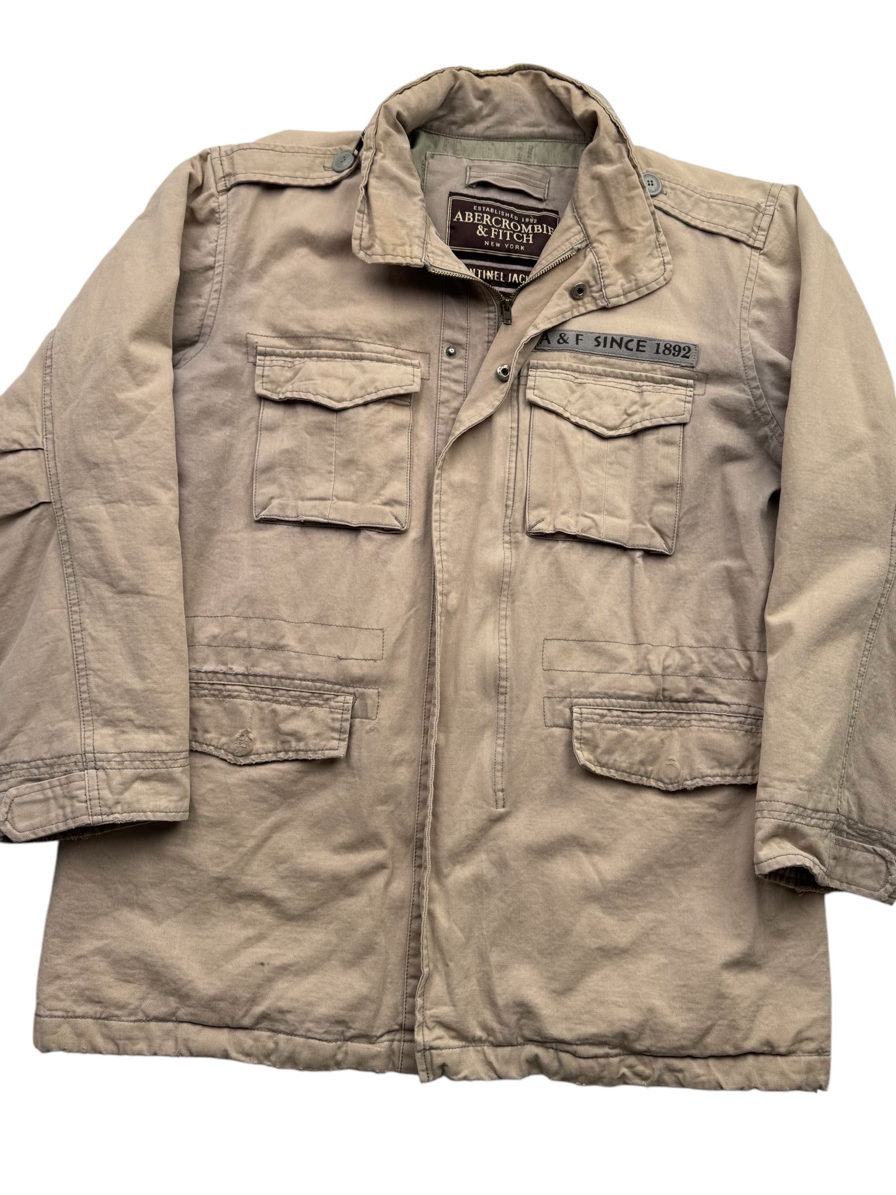 Abercrombie & Fitch Abercrombie&Fitch Vintage Thrashed Jacket W4(V9) Size US M / EU 48-50 / 2 - 2 Thumbnail