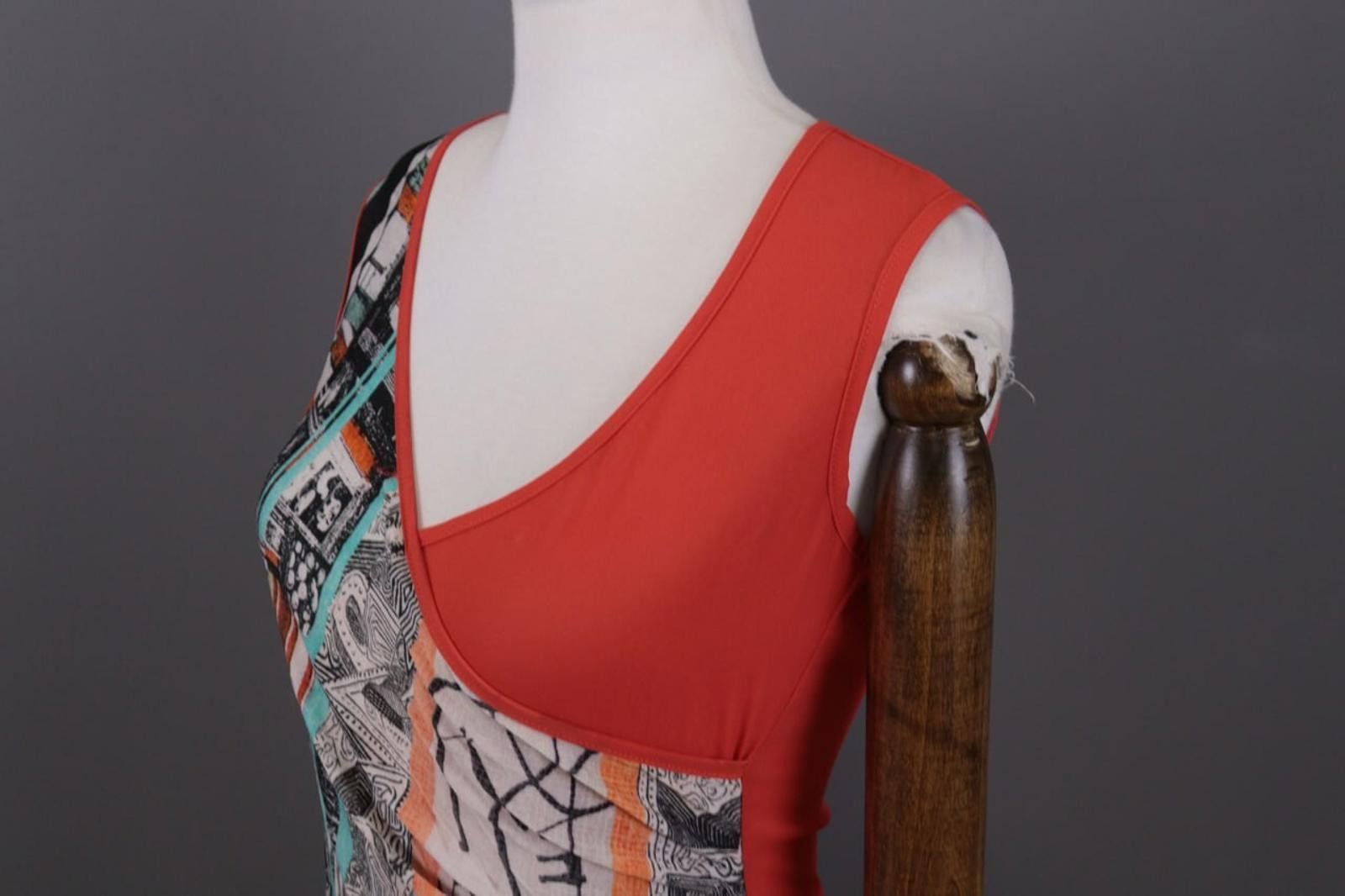 Designer Save The Queen Multicolor Aztec Bodycon Midi Dress Size M Size M / US 6-8 / IT 42-44 - 8 Thumbnail