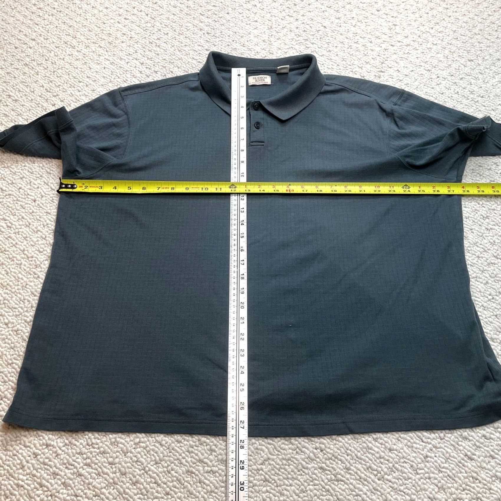 Hudson Hudson River Polo Shirt Mens 2XL Gray Solid Short Sleeve Polo Top Golf Rugby Heritage Classics Vintage: No Size US XXL / EU 58 / 5 - 6 Thumbnail