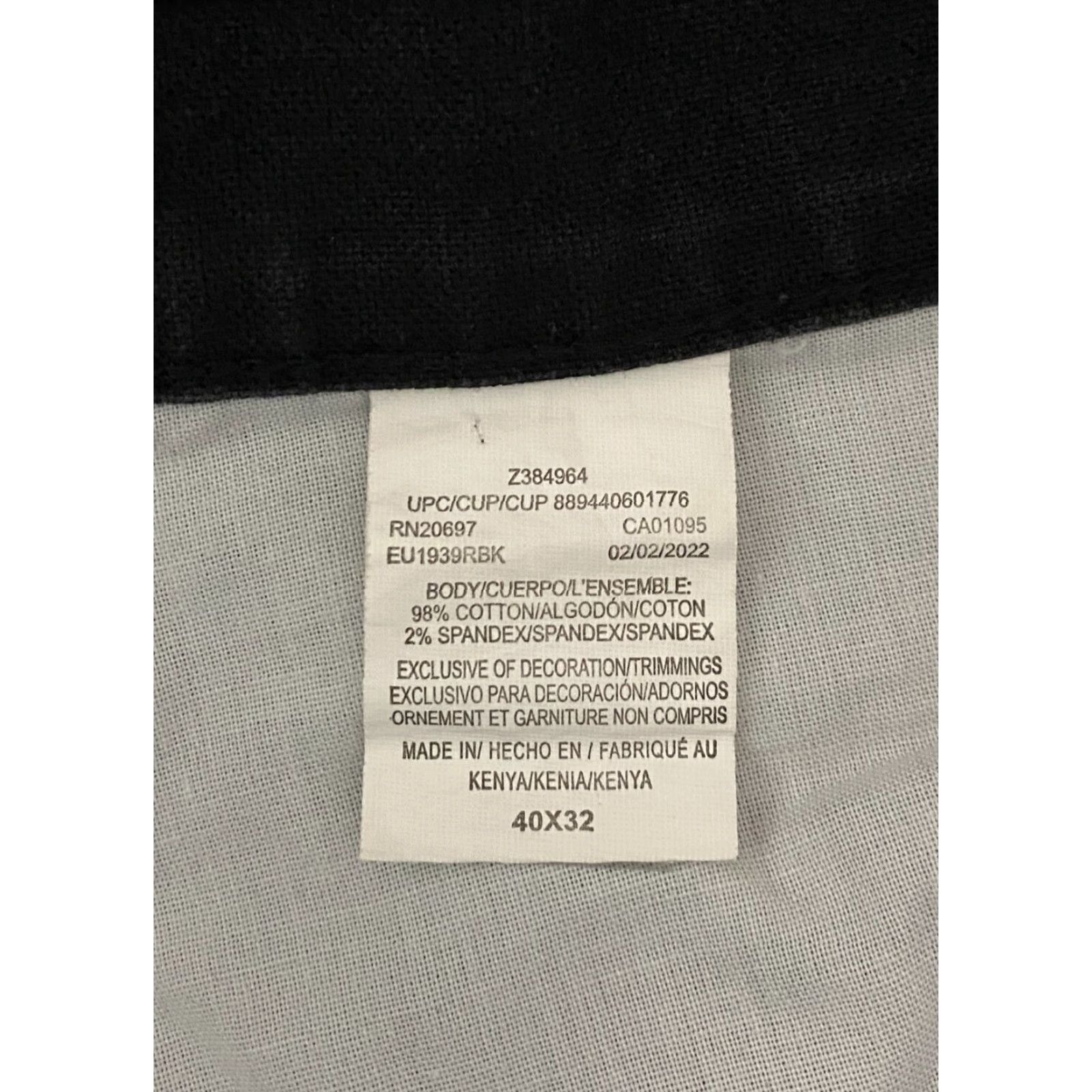 Dickies Genuine Dickies Jeans Dickies Men's 40×32 Black Canvas Cotton Spandex Classic Straight Carpenter Work Jeans 40in Inseam Relaxed Regular Size US 40 / EU 56 - 4 Thumbnail