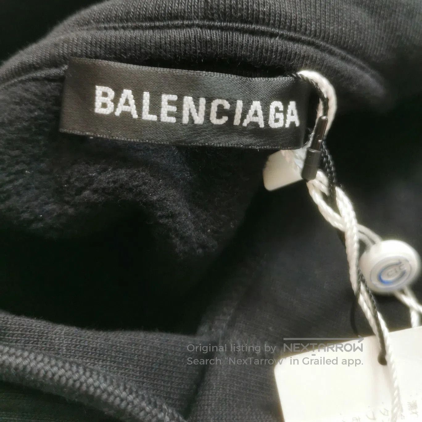 Balenciaga Balenciaga S Black Logo Cotton Hoodie. Size US S / EU 44-46 / 1 - 5 Thumbnail