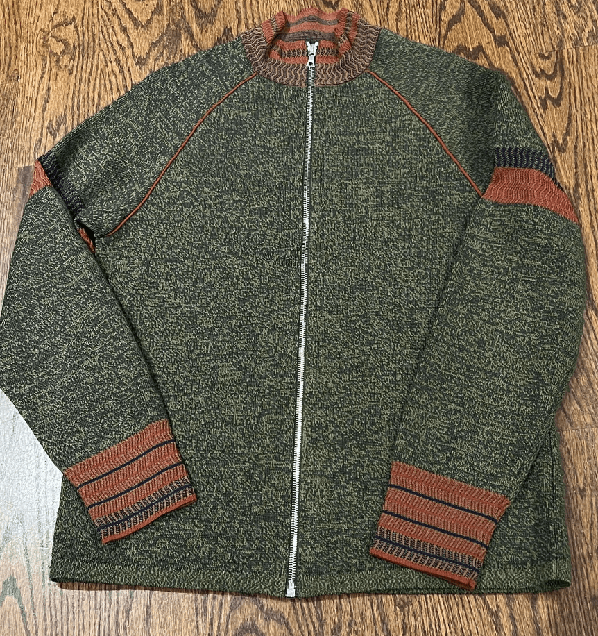 Wales Bonner Wales Bonner Volta Jazz SS'22 Intarsia Full Zip