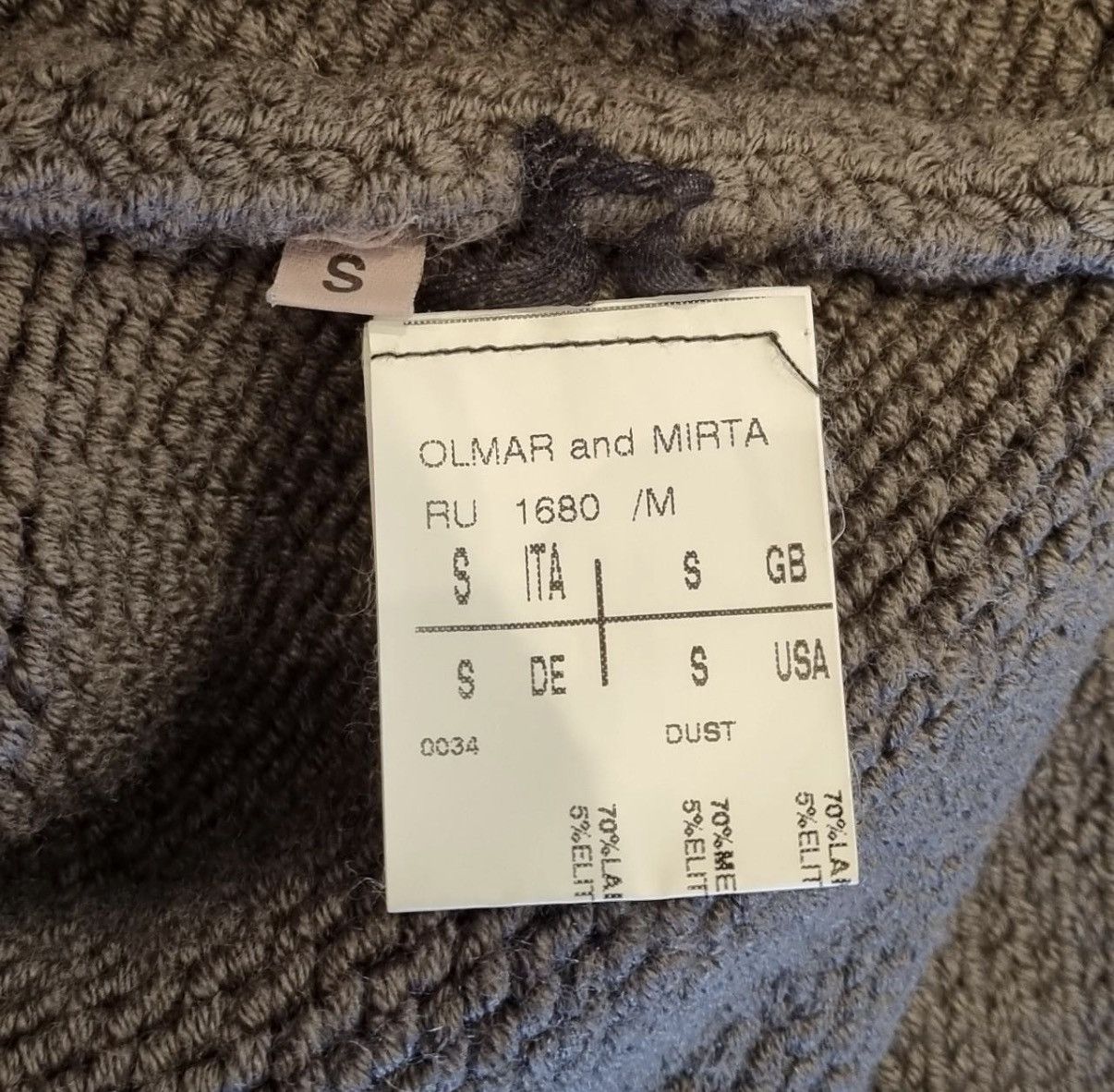 Rick Owens FW05 DUST DUSTULATOR KNIT FISHERMAN BIKER Size US S / EU 44-46 / 1 - 3 Thumbnail